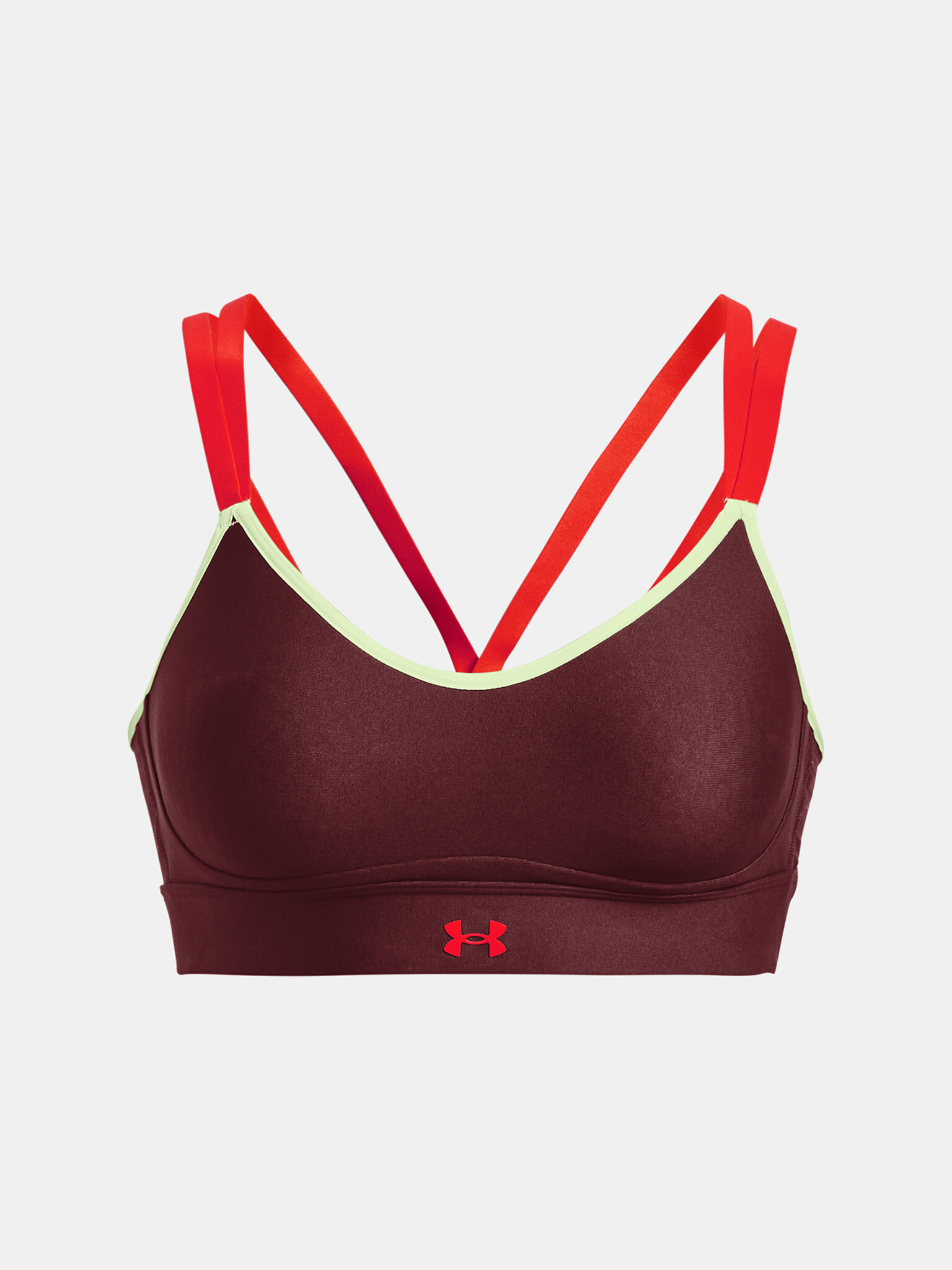 Under Armour UA Infinity Low Strappy Športová podprsenka Červená - Pepit.sk