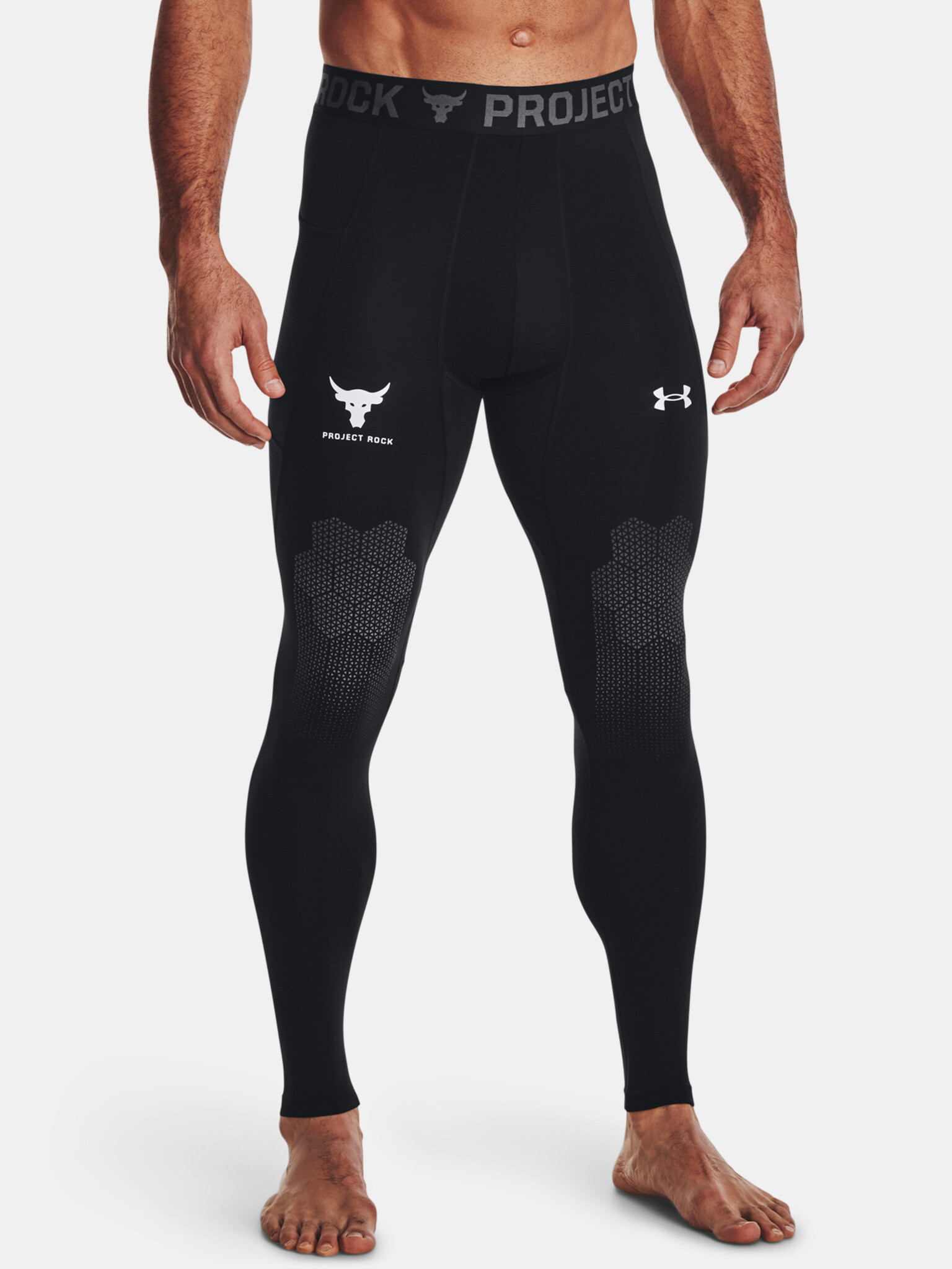 Under Armour UA Project Rock ArmourPrint Lgs Legíny Čierna - Pepit.sk