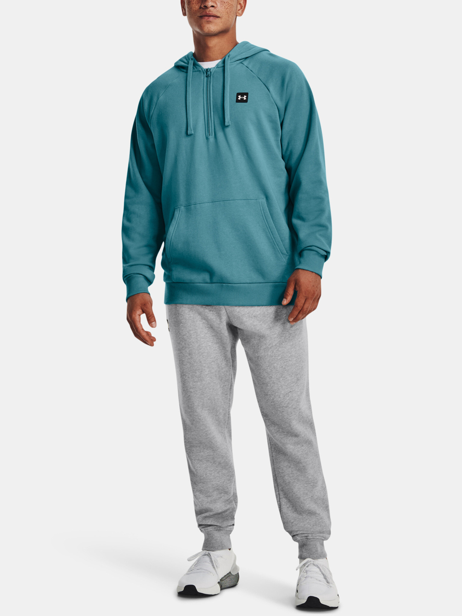 Under Armour UA Rival Fleece 1/2 Zip HD Mikina Modrá - Pepit.sk