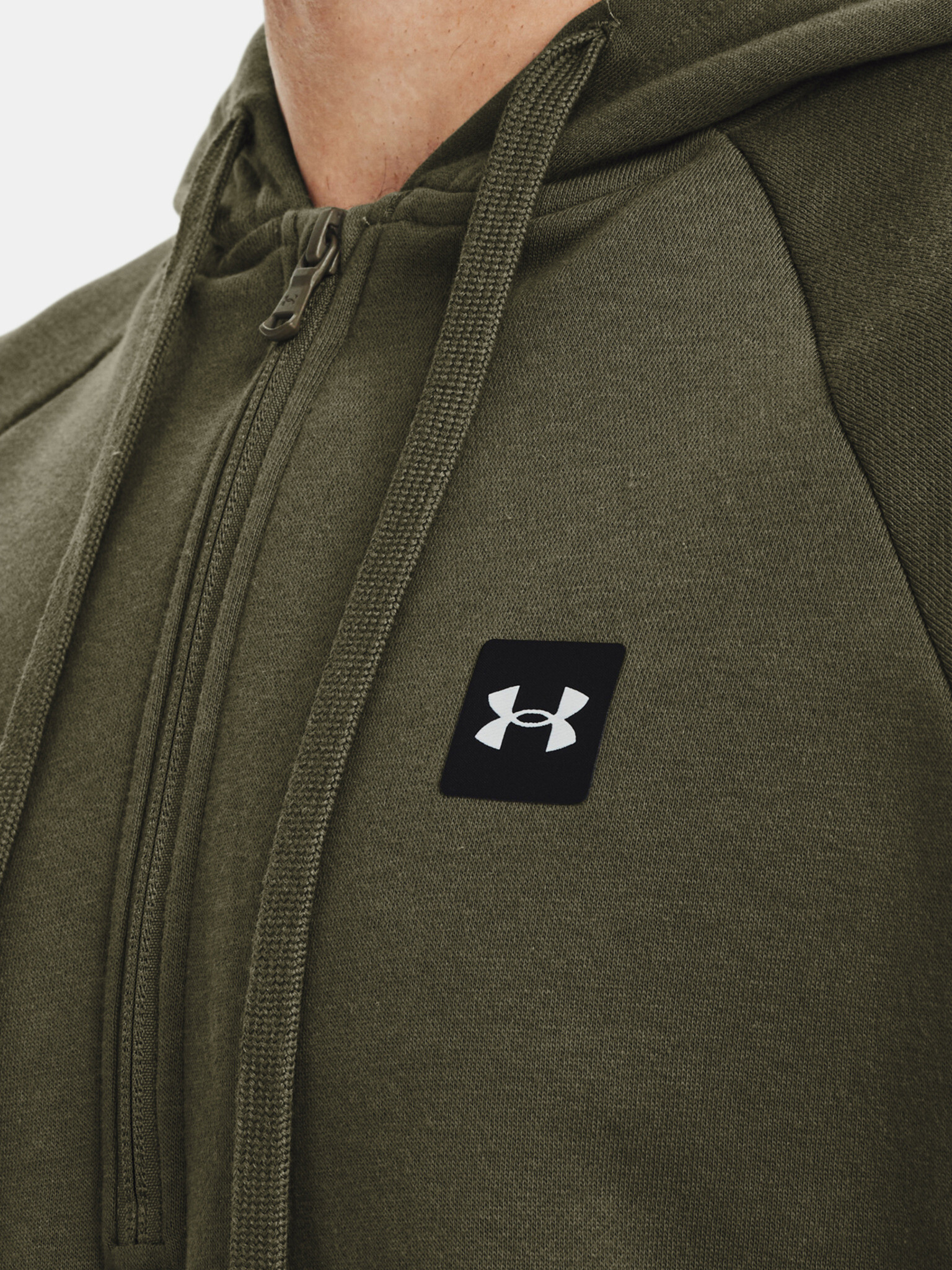 Under Armour UA Rival Fleece 1/2 Zip HD Mikina Zelená - Pepit.sk