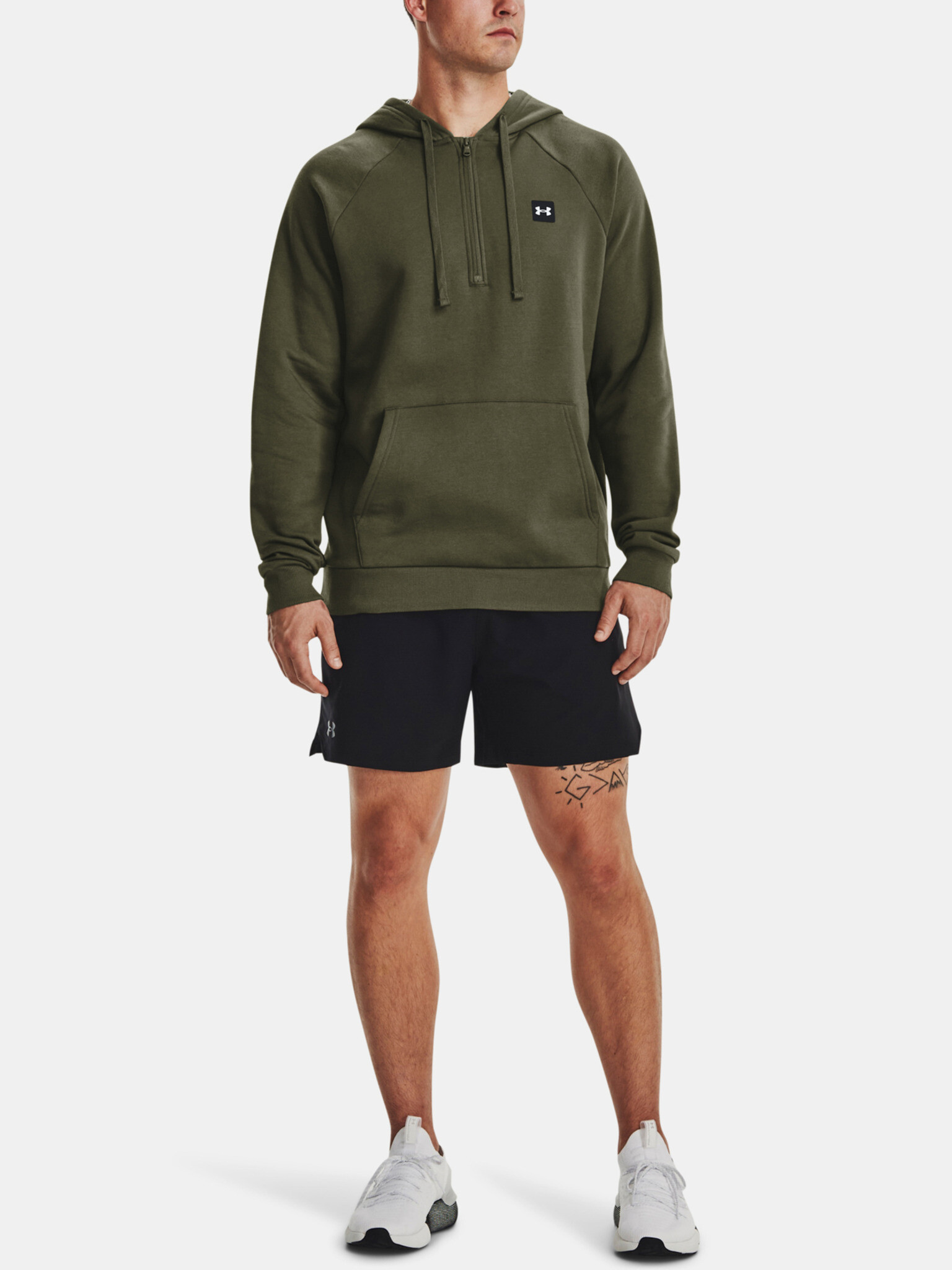 Under Armour UA Rival Fleece 1/2 Zip HD Mikina Zelená - Pepit.sk