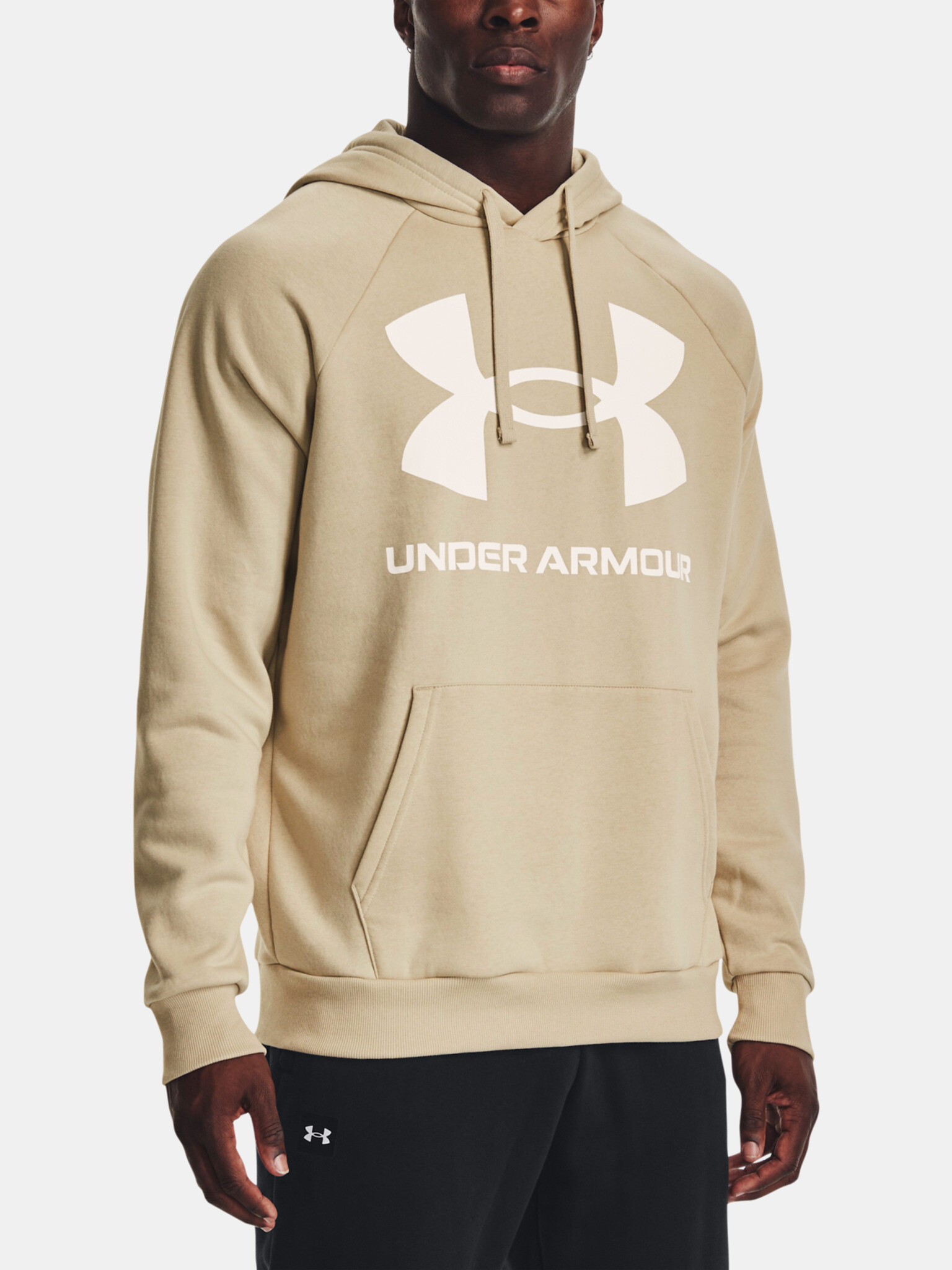 Under Armour UA Rival Fleece Big Logo HD-BRN Mikina Hnedá - Pepit.sk