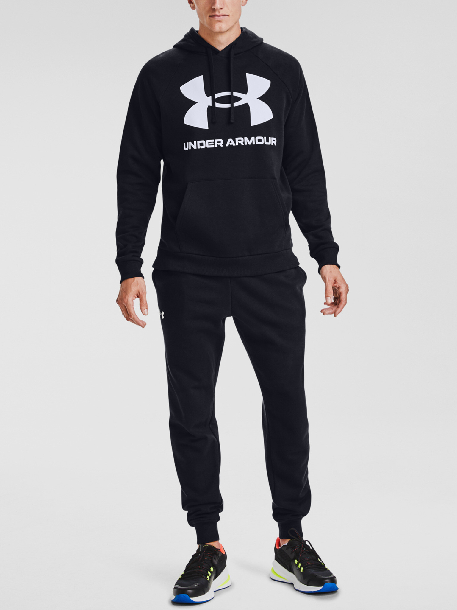 Under Armour UA Rival Fleece Big Logo HD Mikina Čierna - Pepit.sk