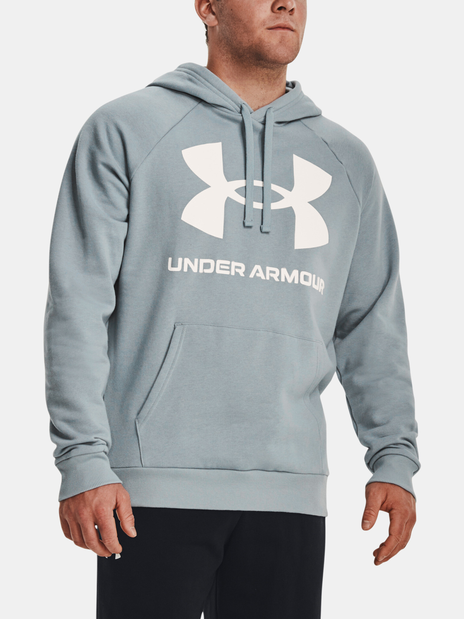 Under Armour UA Rival Fleece Big Logo HD Mikina Modrá - Pepit.sk