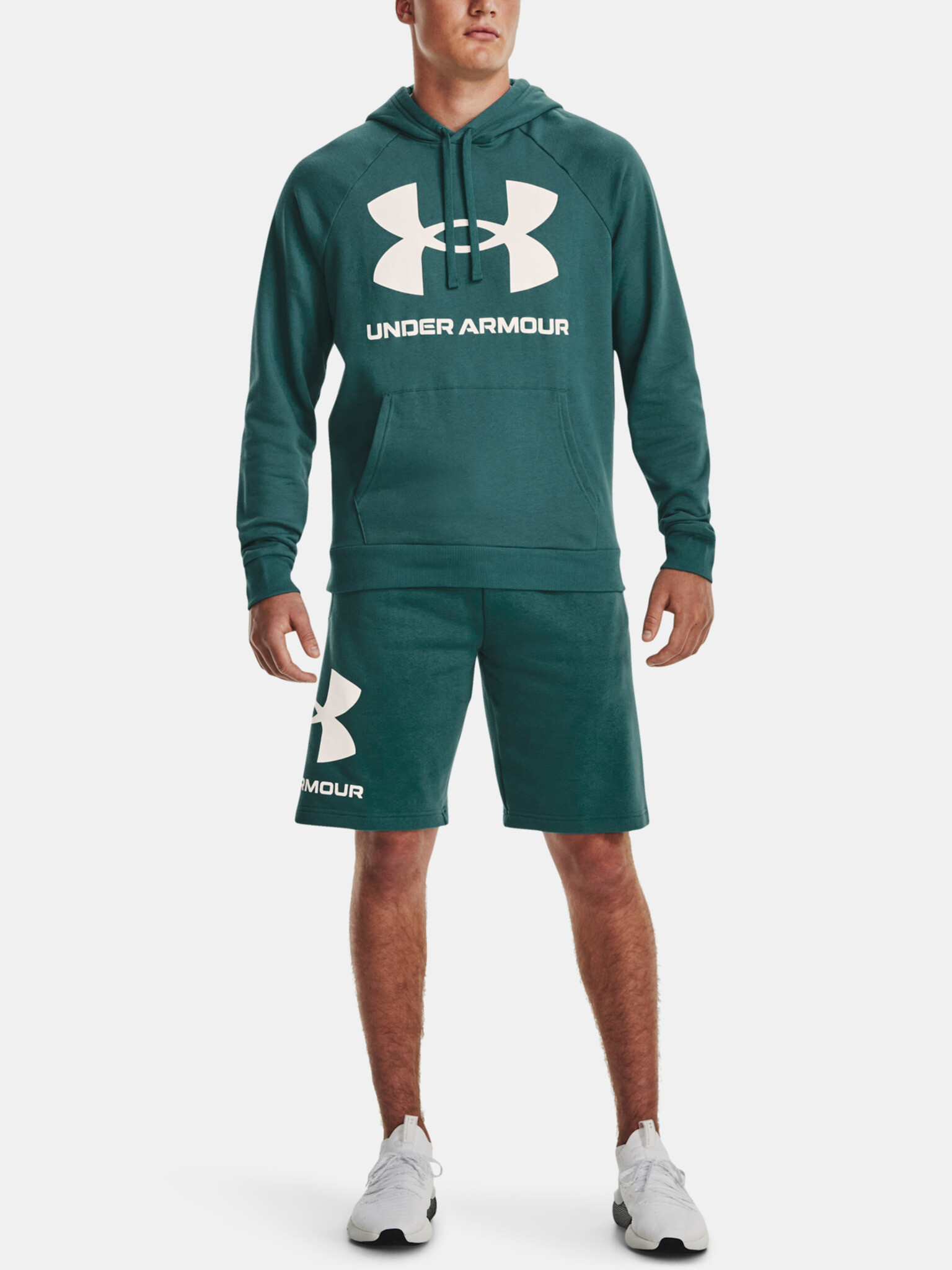 Under Armour UA Rival Fleece Big Logo HD Mikina Modrá - Pepit.sk