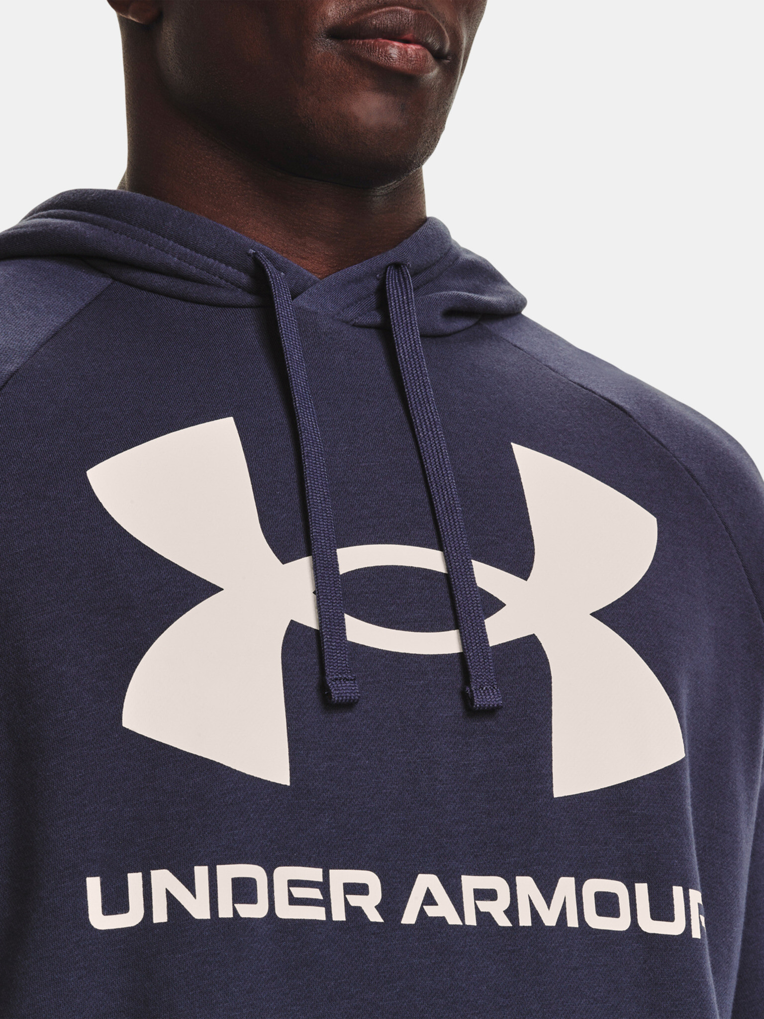 Under Armour UA Rival Fleece Big Logo HD Mikina Šedá - Pepit.sk