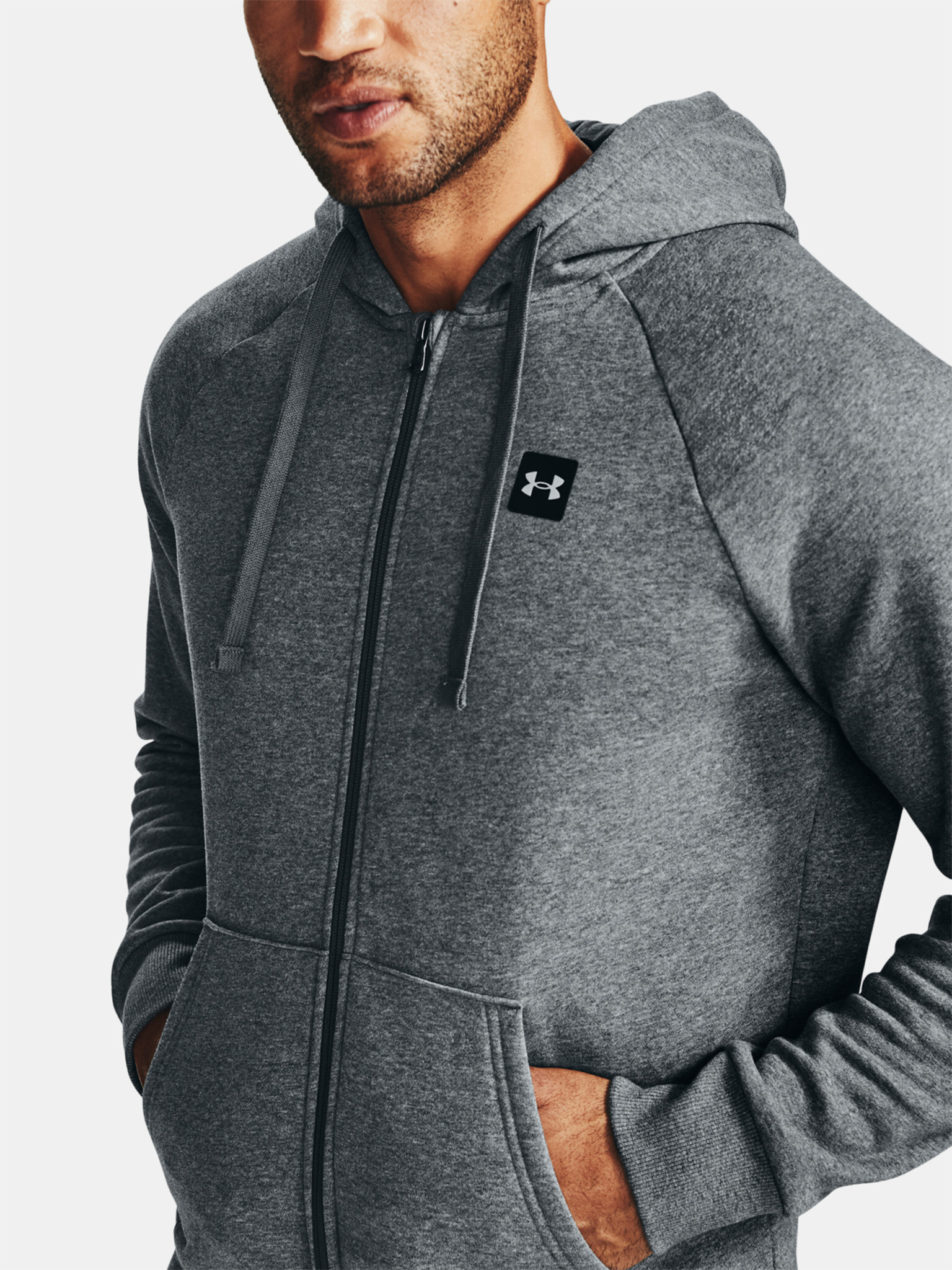 Under Armour UA Rival Fleece FZ Hoodie Mikina Šedá - Pepit.sk