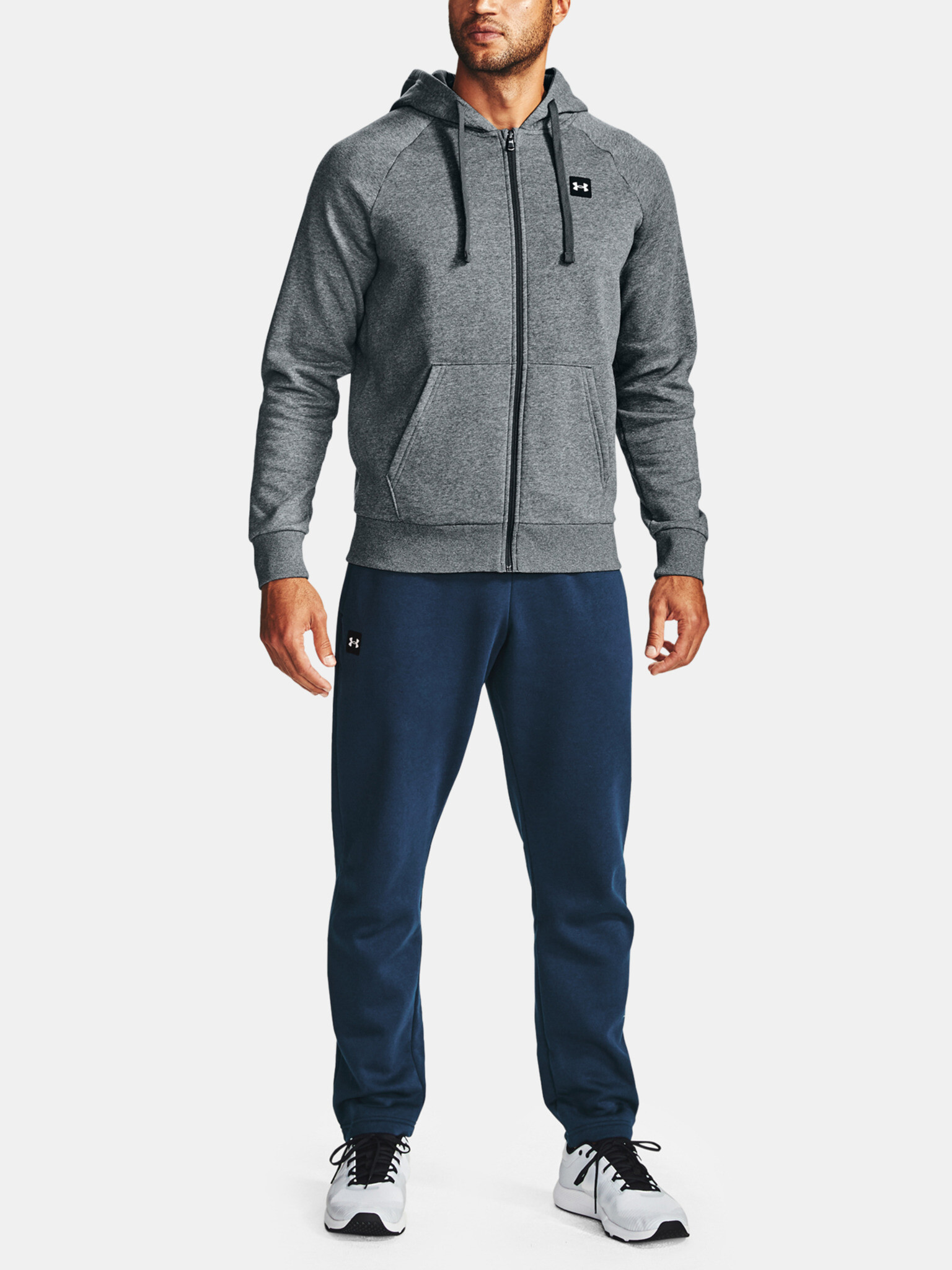 Under Armour UA Rival Fleece FZ Hoodie Mikina Šedá - Pepit.sk