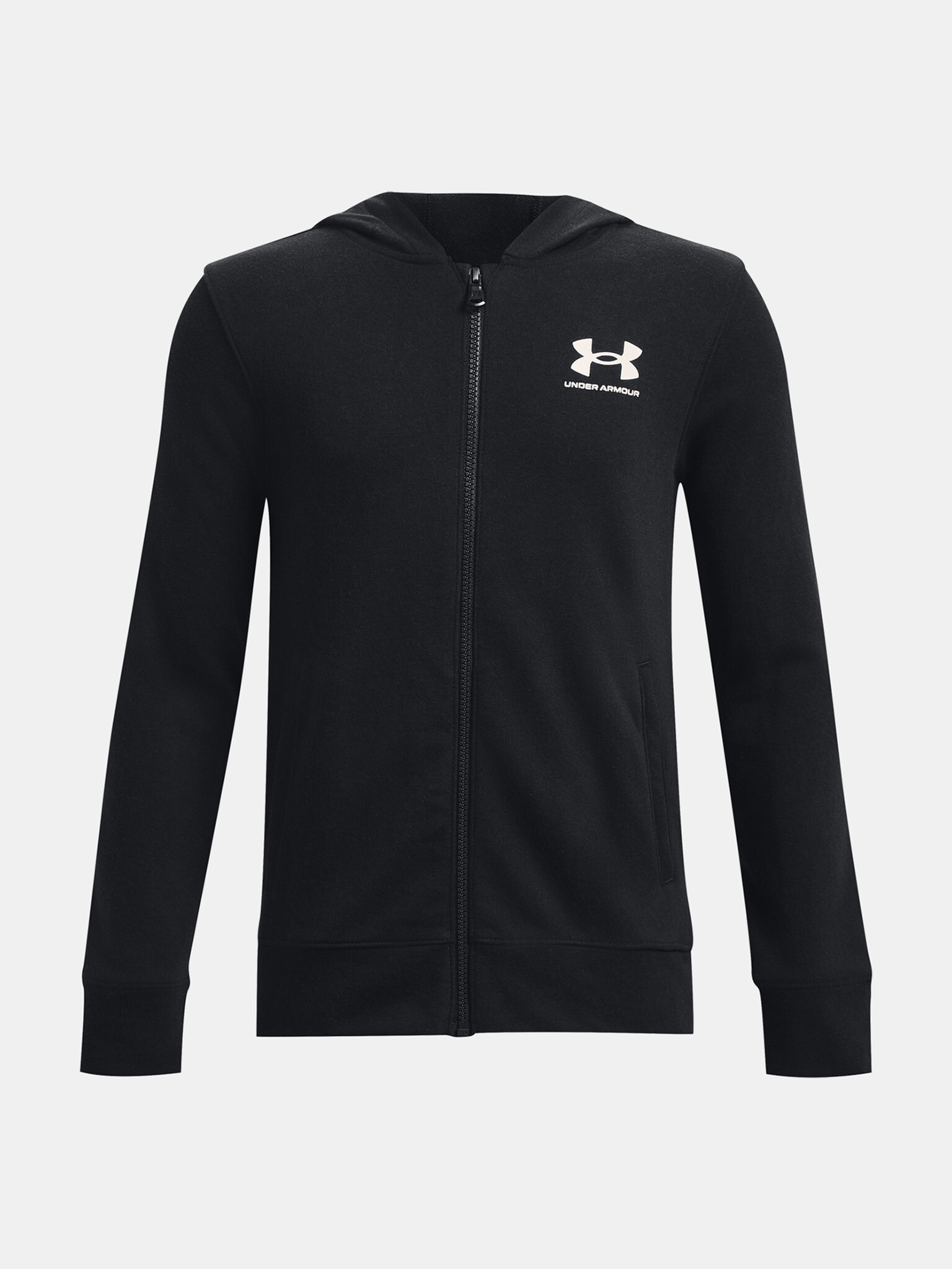 Under Armour UA Rival Terry FZ Hoodie Mikina detská Čierna - Pepit.sk