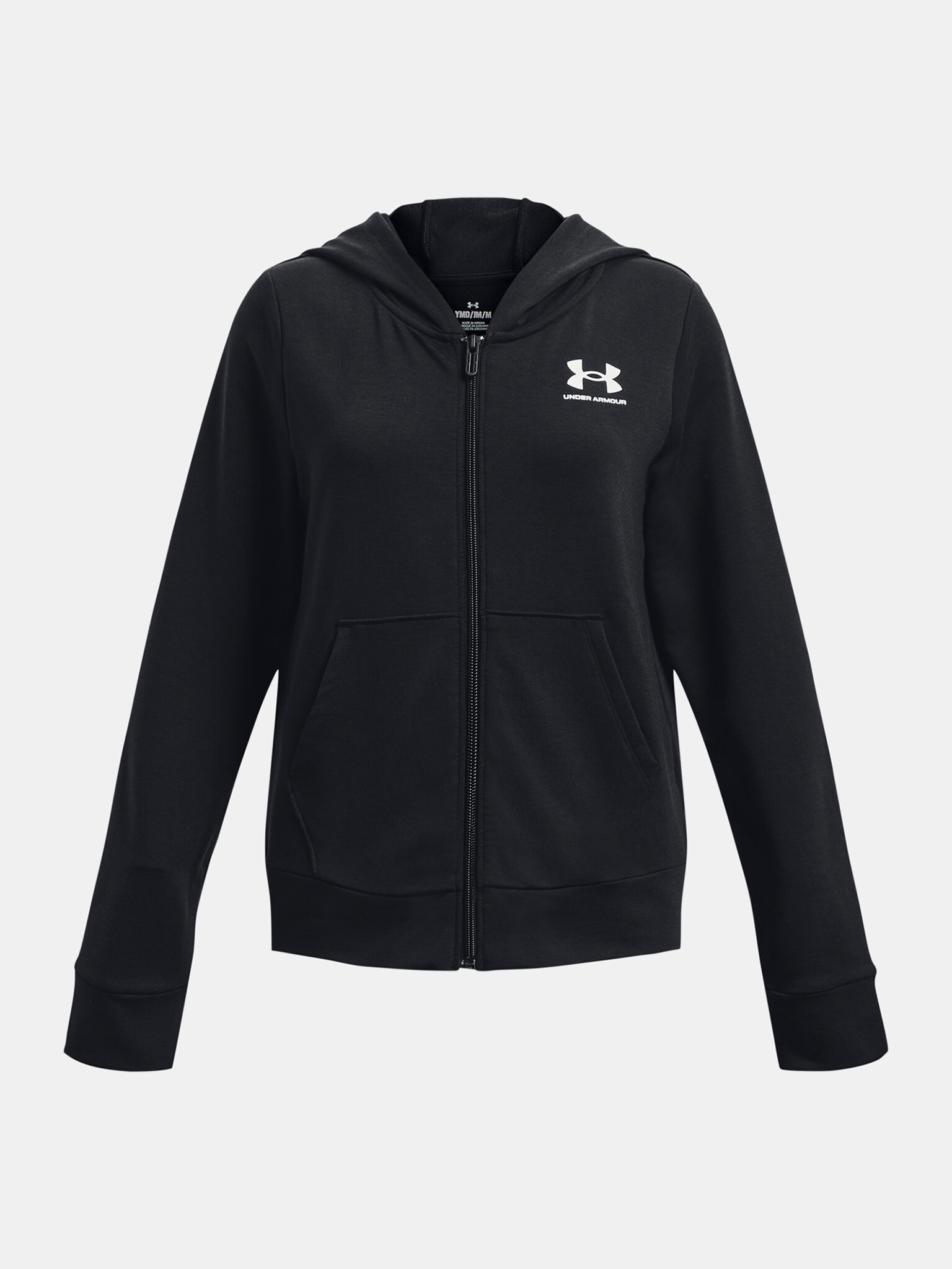 Under Armour UA Rival Terry FZ Hoodie Mikina detská Čierna - Pepit.sk