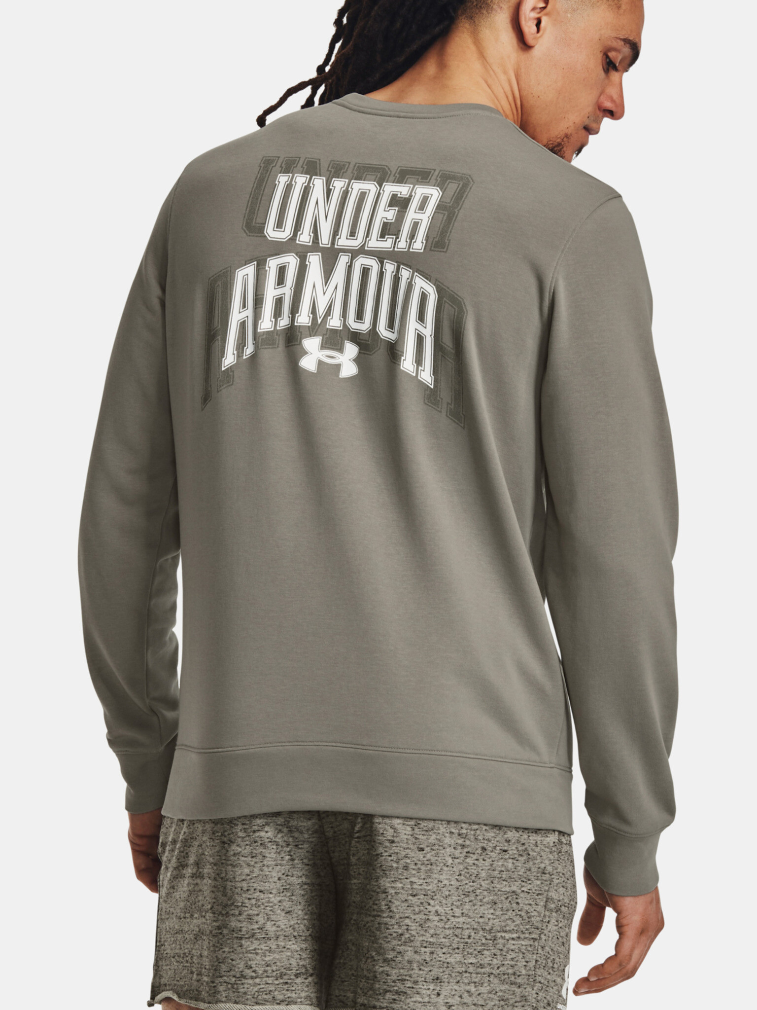 Under Armour UA Rival Terry Graphic Crew Mikina Zelená - Pepit.sk