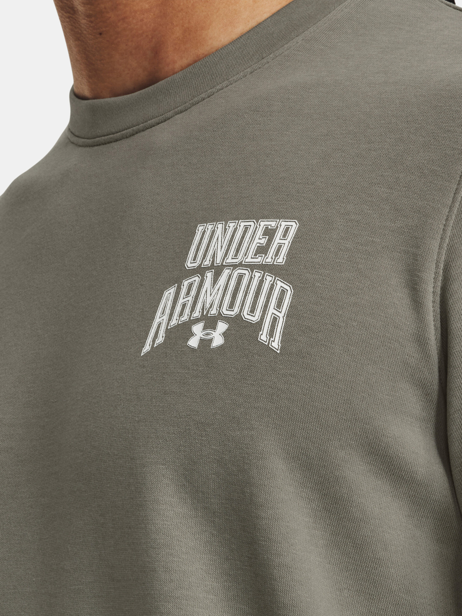 Under Armour UA Rival Terry Graphic Crew Mikina Zelená - Pepit.sk