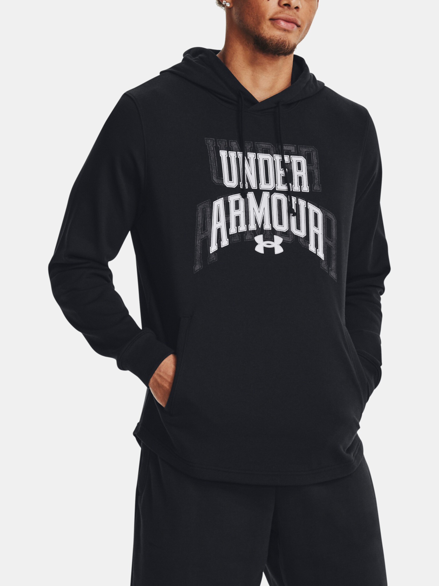 Under Armour UA Rival Terry Graphic HD Mikina Čierna - Pepit.sk