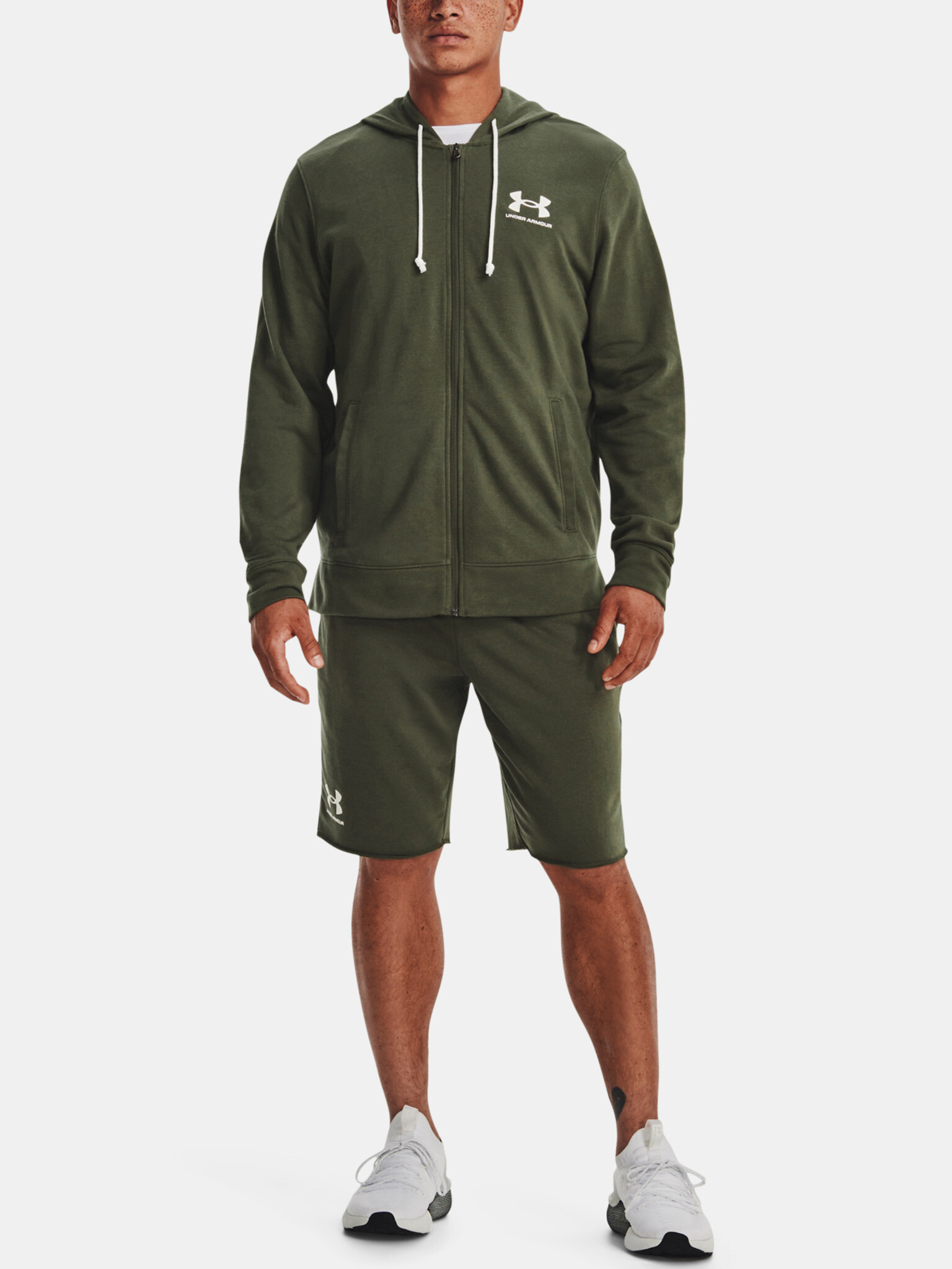 Under Armour UA Rival Terry LC FZ Mikina Zelená - Pepit.sk