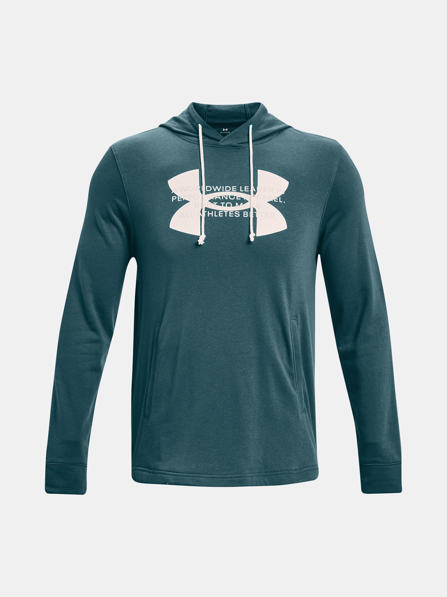 Under Armour UA Rival Terry Logo Hoodie Mikina Zelená - Pepit.sk