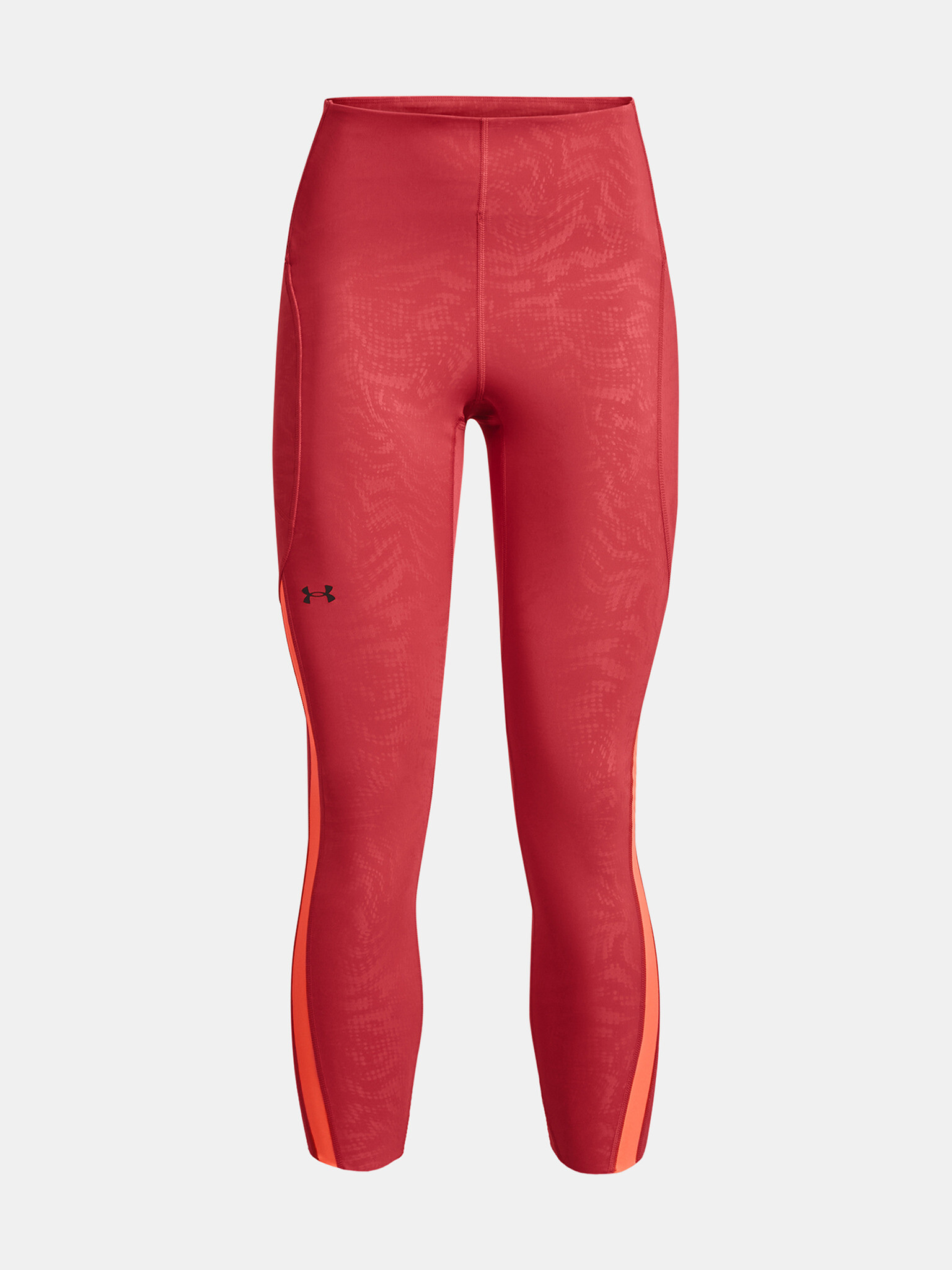 Under Armour UA Rush Legging Emboss Perf Legíny Červená - Pepit.sk