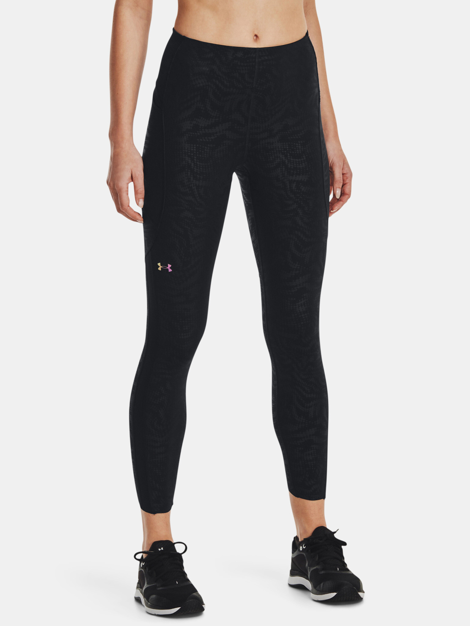 Under Armour UA Rush Legging Emboss Perf Legíny Čierna - Pepit.sk