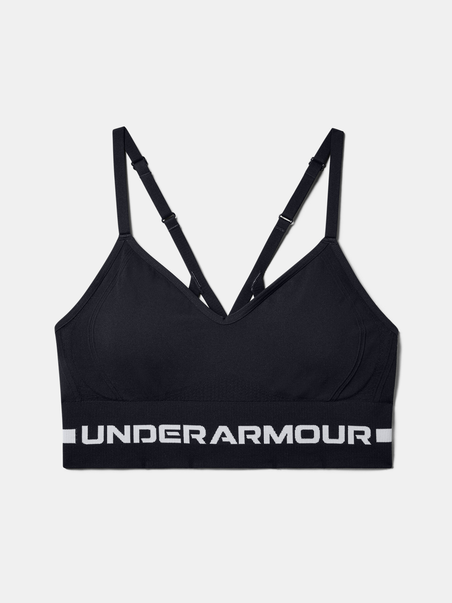 Under Armour UA Seamless Low Long Športová podprsenka Čierna - Pepit.sk