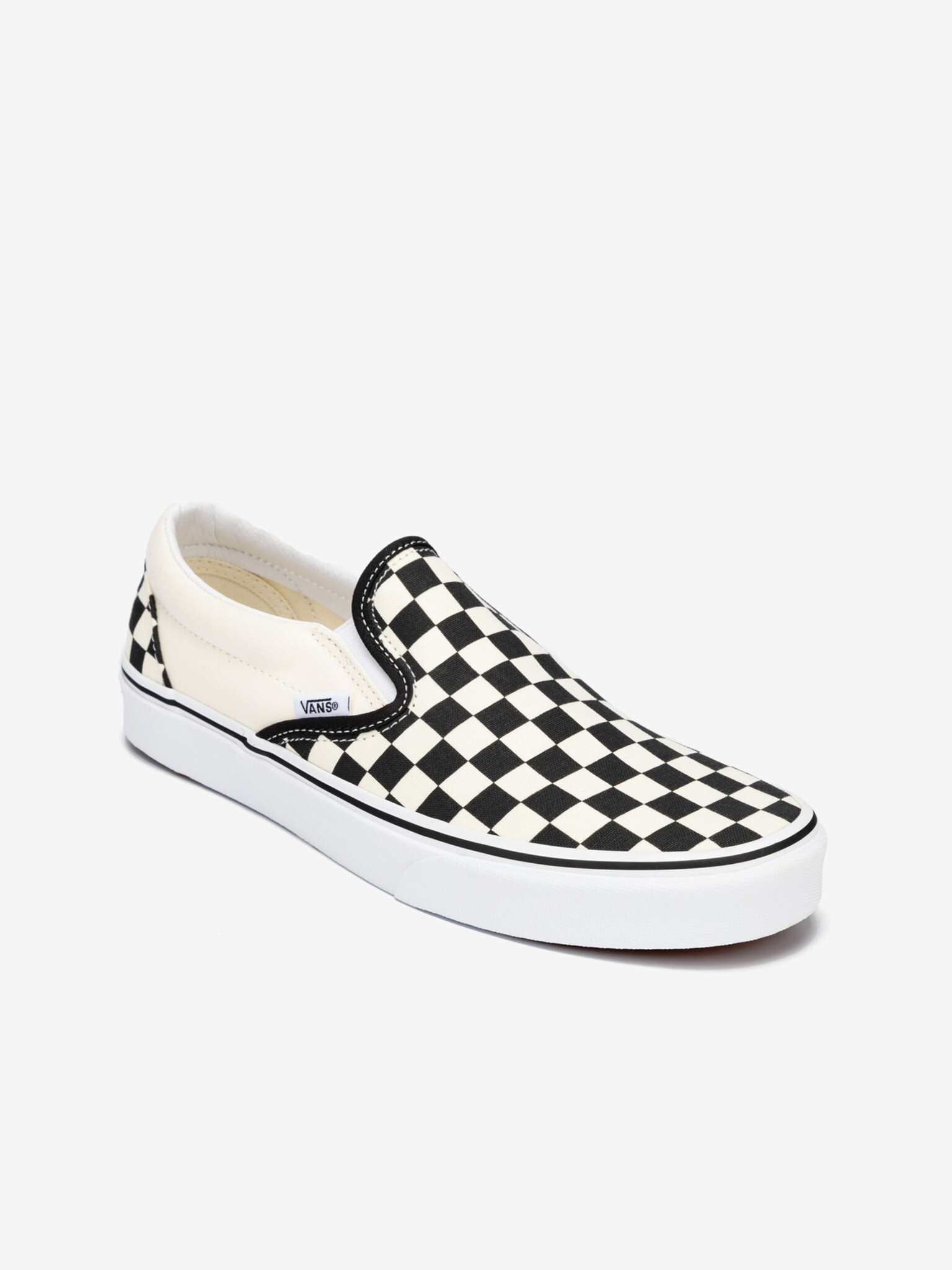 Vans Checkerboard Classic Slip On Biela - Pepit.sk