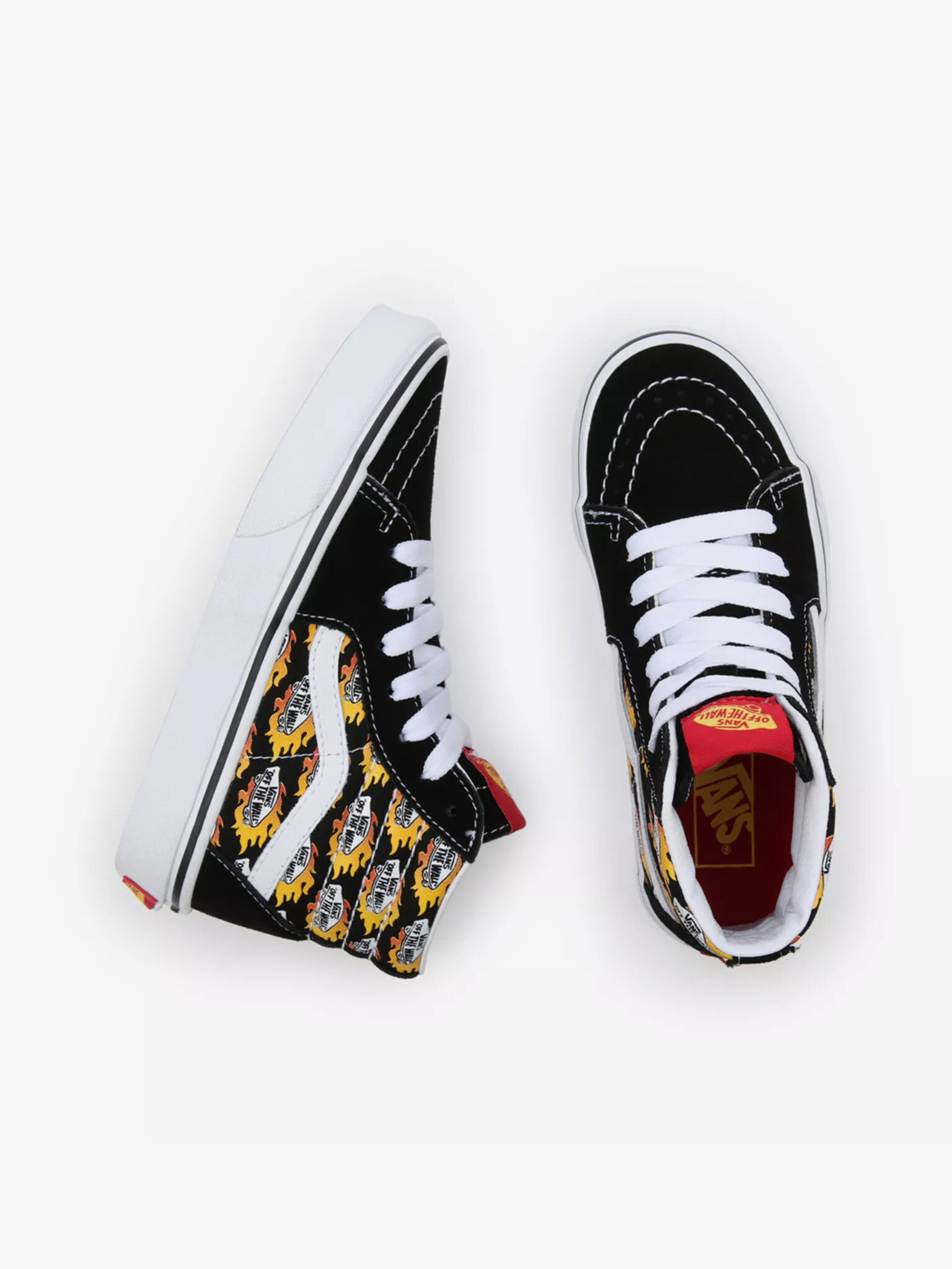 Vans Flame Logo Repeat Sk8-Hi Tenisky detské Čierna - Pepit.sk