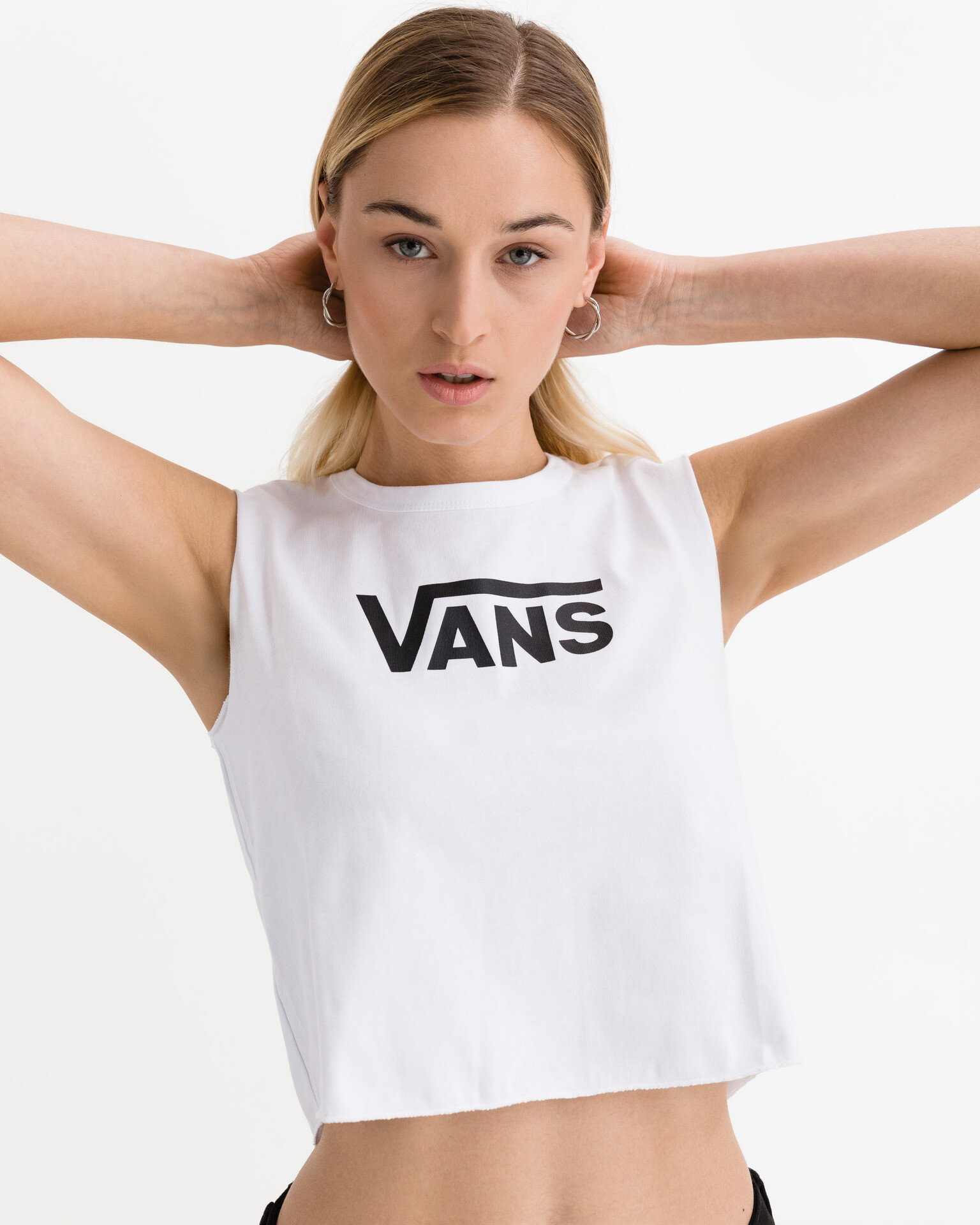 Vans Flying V Classic Crop top Biela - Pepit.sk