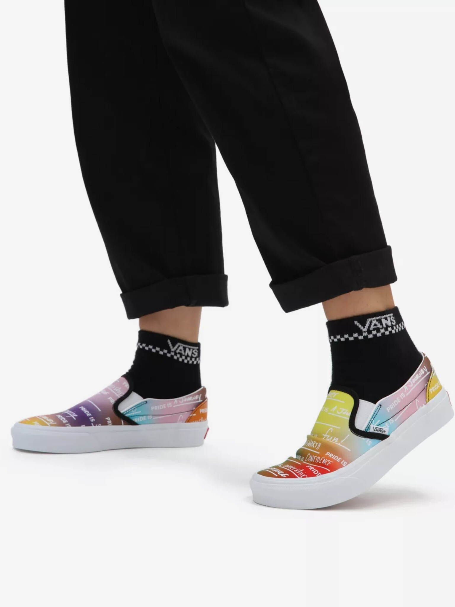 Vans Rainbow Slip On Ružová - Pepit.sk