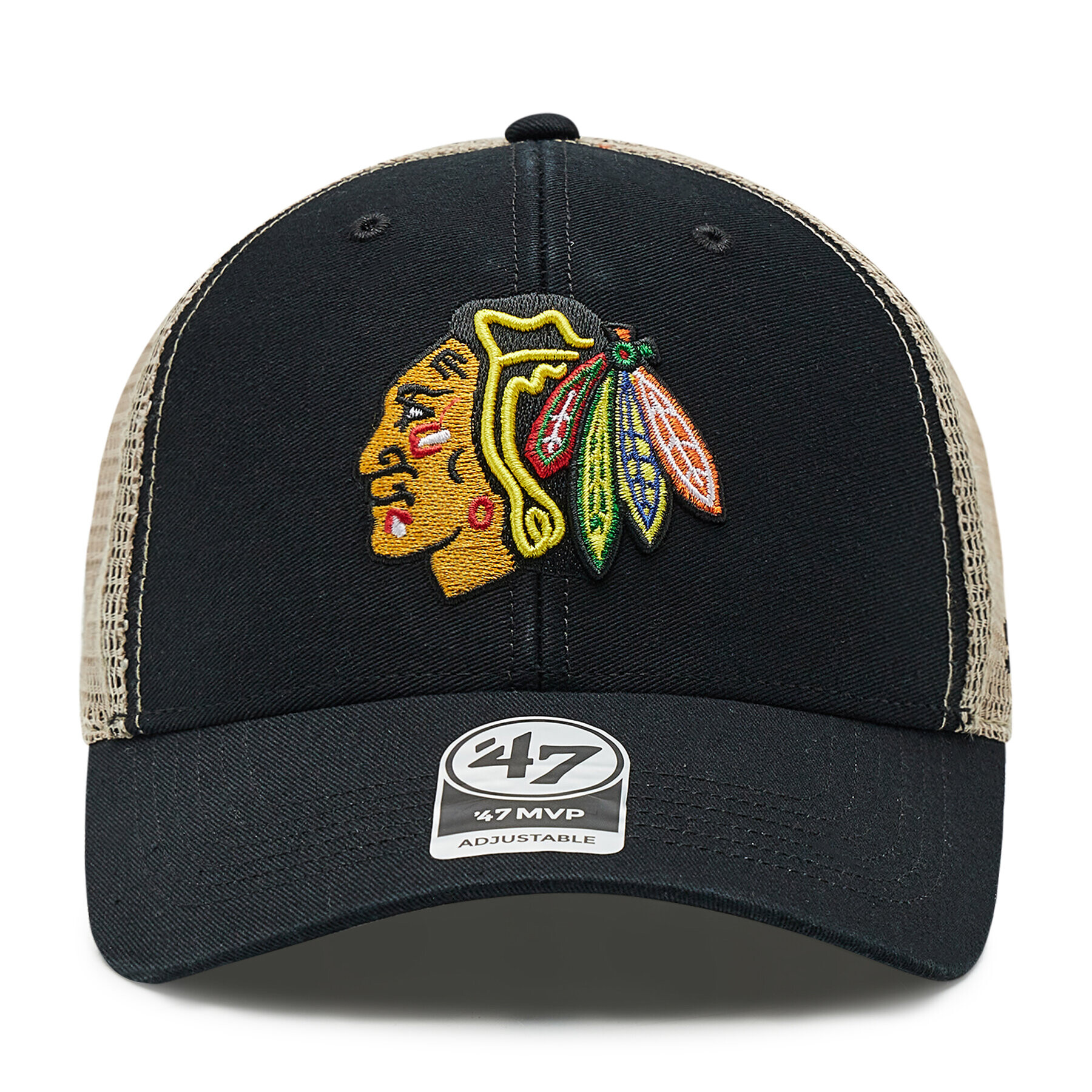 47 Brand Šiltovka Chicago Blackhawks FLGSW04GWP Čierna - Pepit.sk