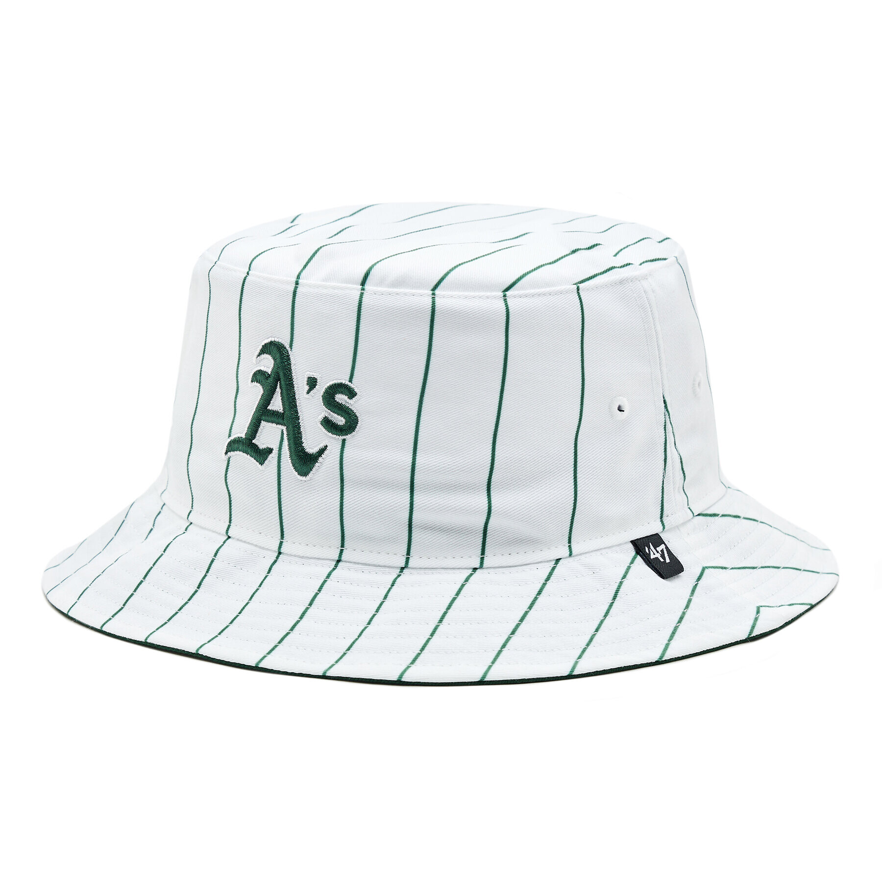 47 Brand Šiltovka MLB Oakland Athletics Pinstriped '47 BUCKET B-PINSD18PTF-DG Zelená - Pepit.sk