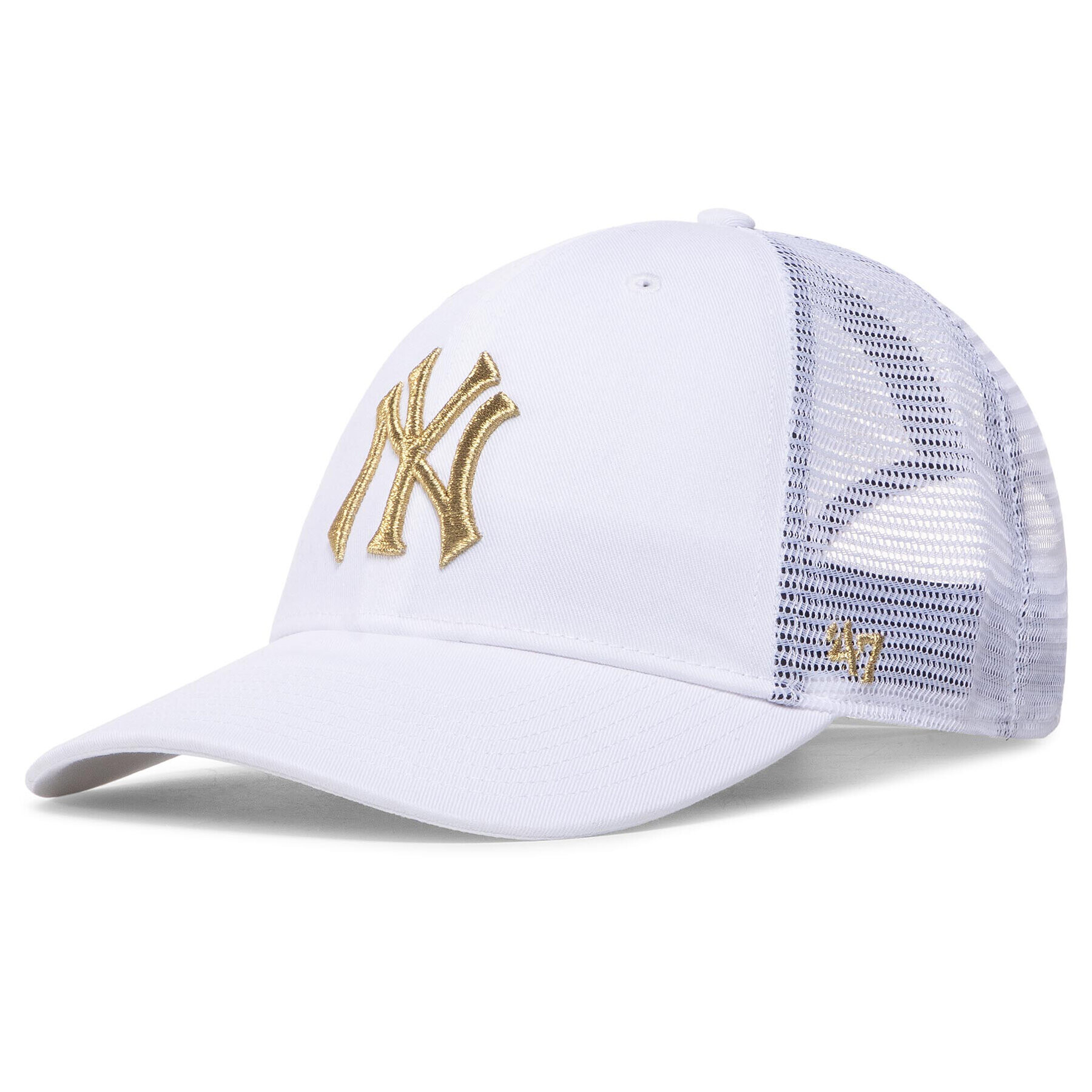 47 Brand Šiltovka New York Yankees Branson Metallic '47 B-BRMTL17CTP Biela - Pepit.sk