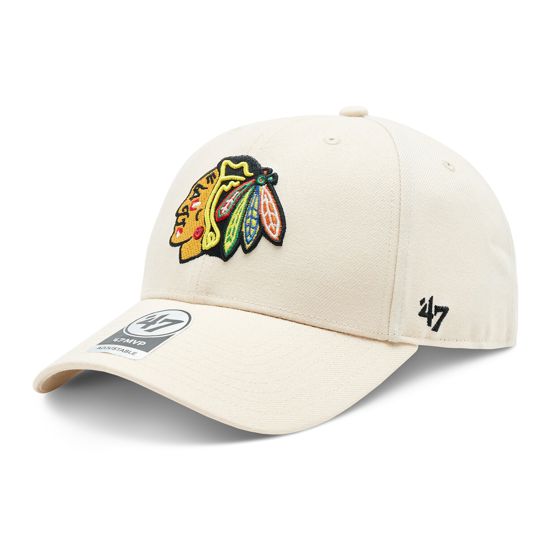 47 Brand Šiltovka NHL Chicago Blackhawks '47 MVP SNAPBACK H-MVPSP04WBP-NTB Béžová - Pepit.sk