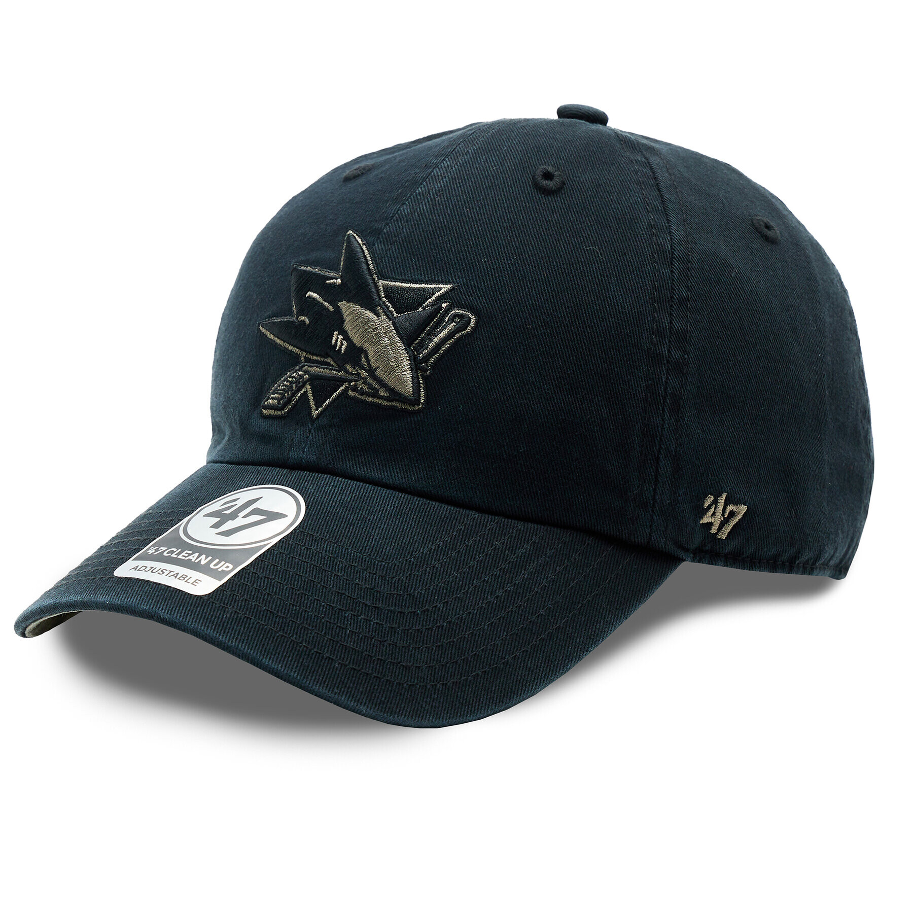 47 Brand Šiltovka NHL San Jose Sharks Ballpark Camo '47 CLEAN UP H-BPCAM22GWS-BK Čierna - Pepit.sk