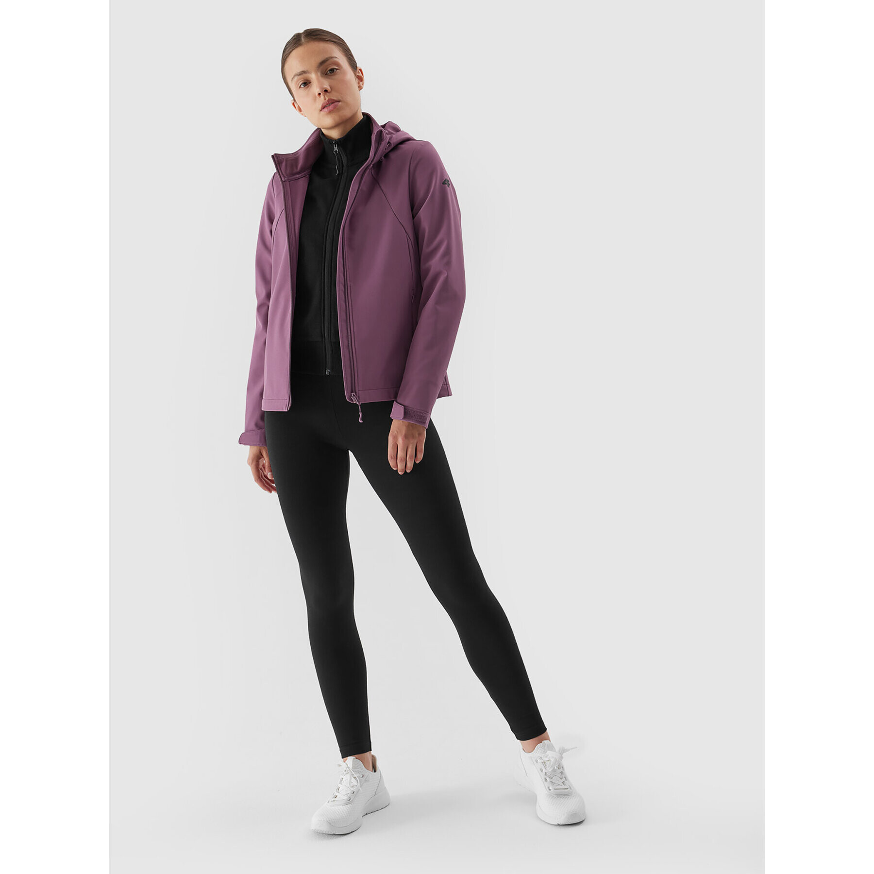 4F Softshellová bunda AW23TSOFF152 Ružová Slim Fit - Pepit.sk