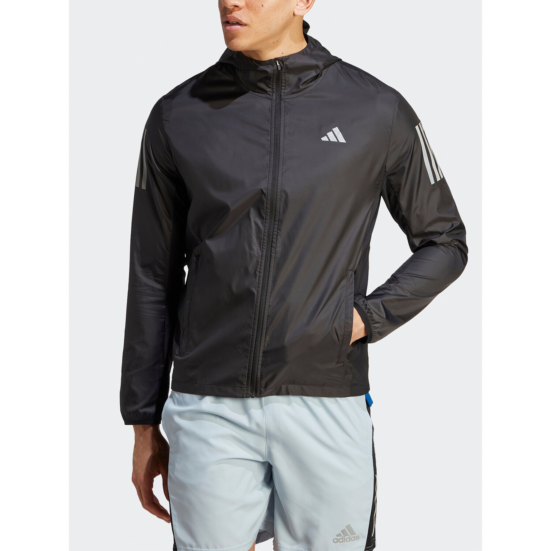 adidas Bežecká bunda Own the Run HZ4523 Čierna Slim Fit - Pepit.sk