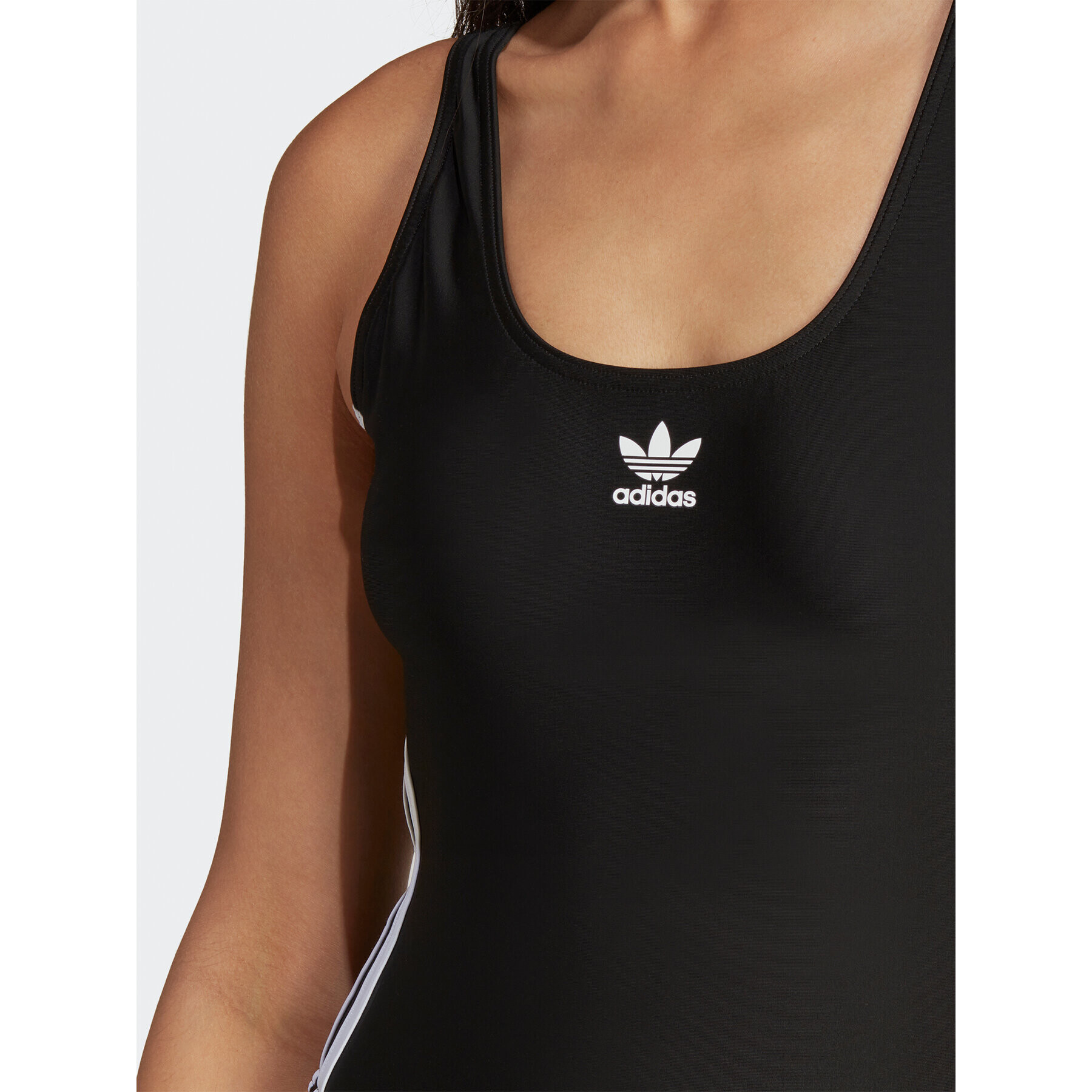 adidas Bikiny Adicolor 3-Stripes Swimsuit HS5391 Čierna Slim Fit - Pepit.sk