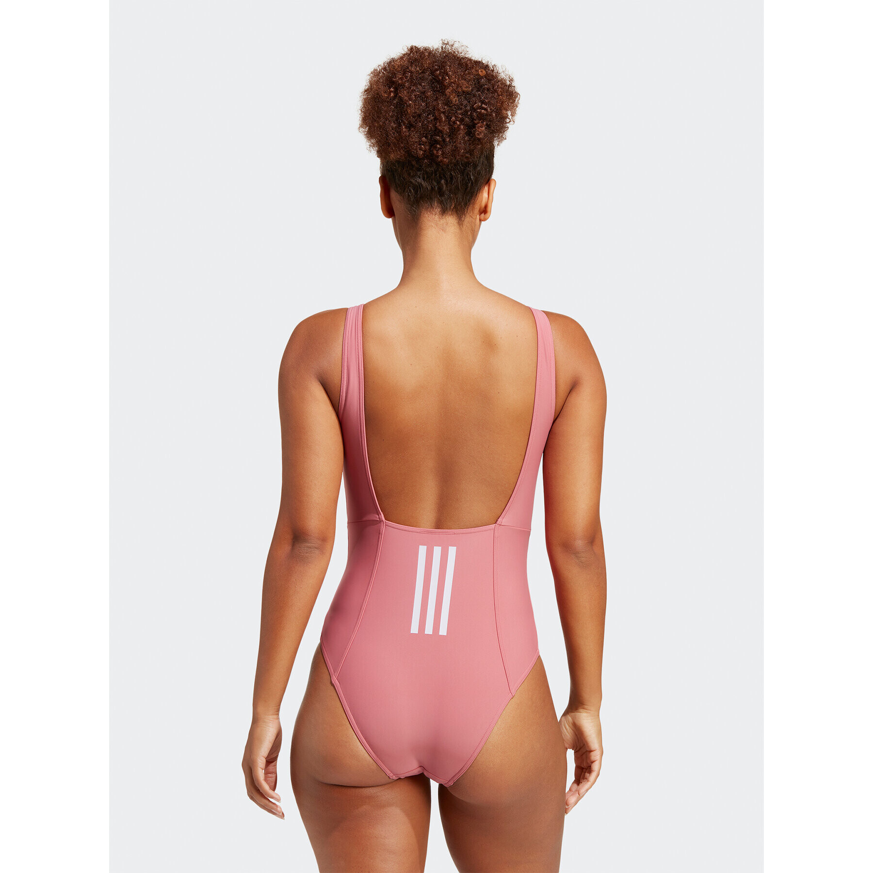 adidas Bikiny Iconisea 3-Stripes Swimsuit IB9243 Ružová Fitted Fit - Pepit.sk