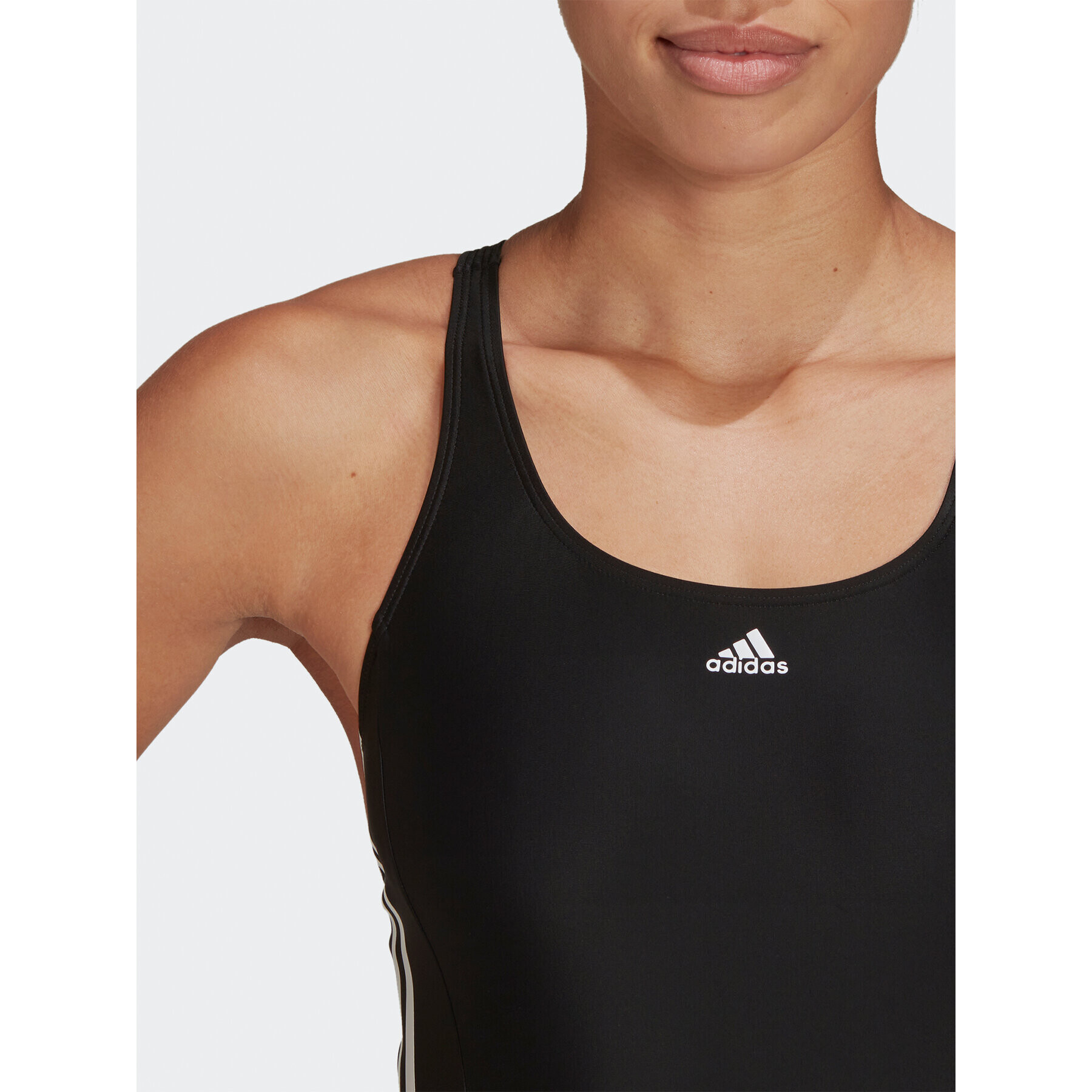 adidas Bikiny Mid 3-Stripes Swimsuit HA5993 Čierna - Pepit.sk