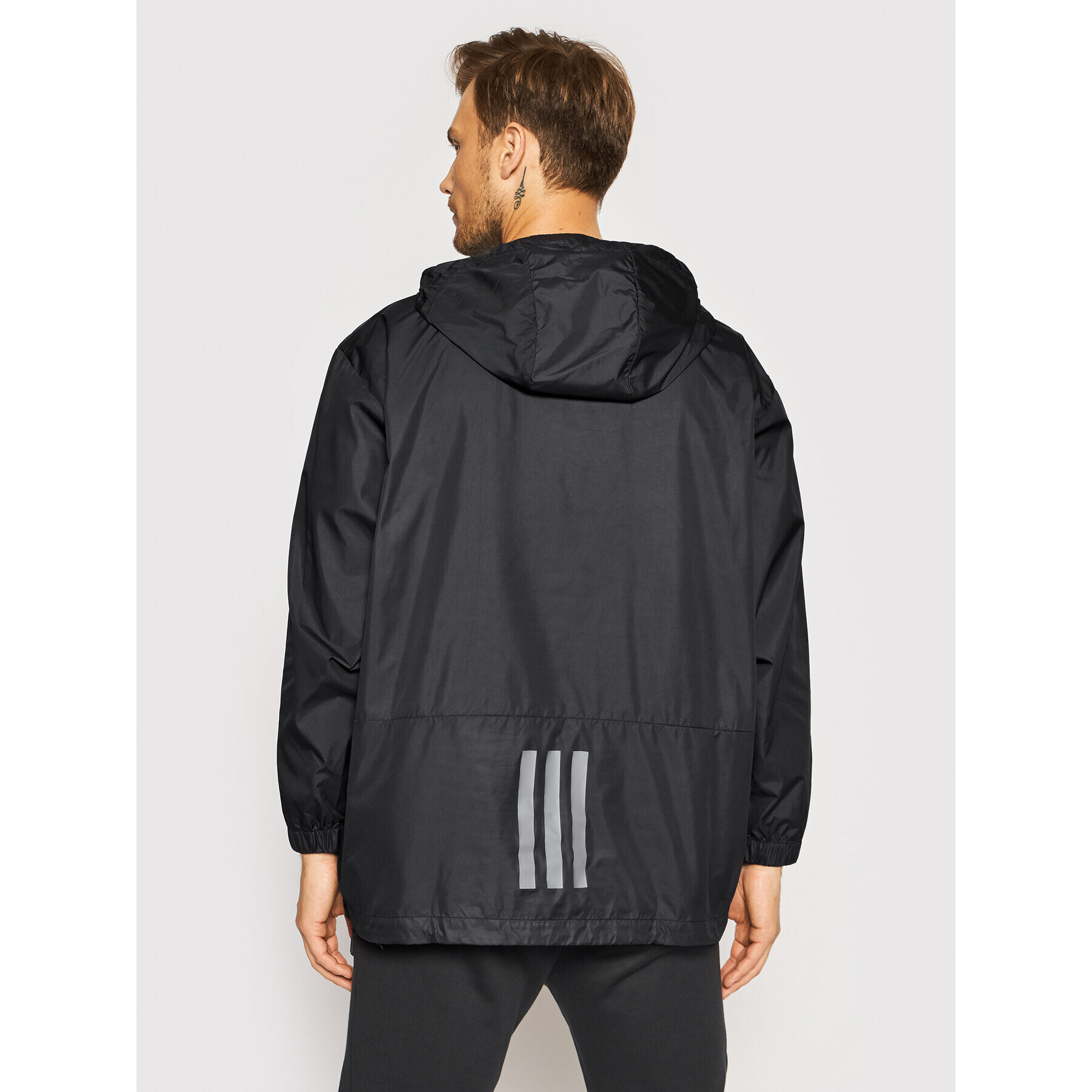 adidas Bunda anorak Back to Sport GM4361 Čierna Relaxed Fit - Pepit.sk