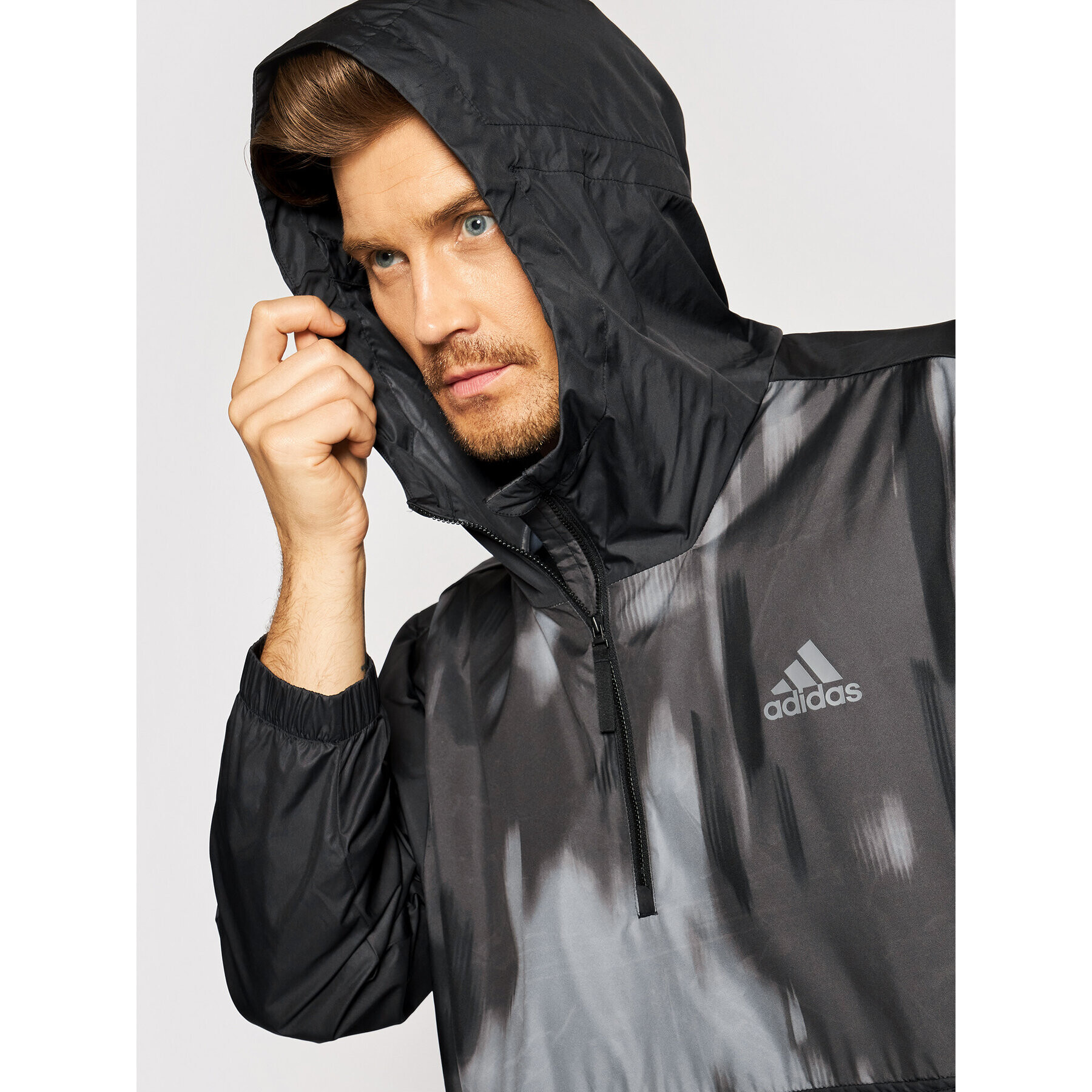 adidas Bunda anorak Back to Sport GM4361 Čierna Relaxed Fit - Pepit.sk