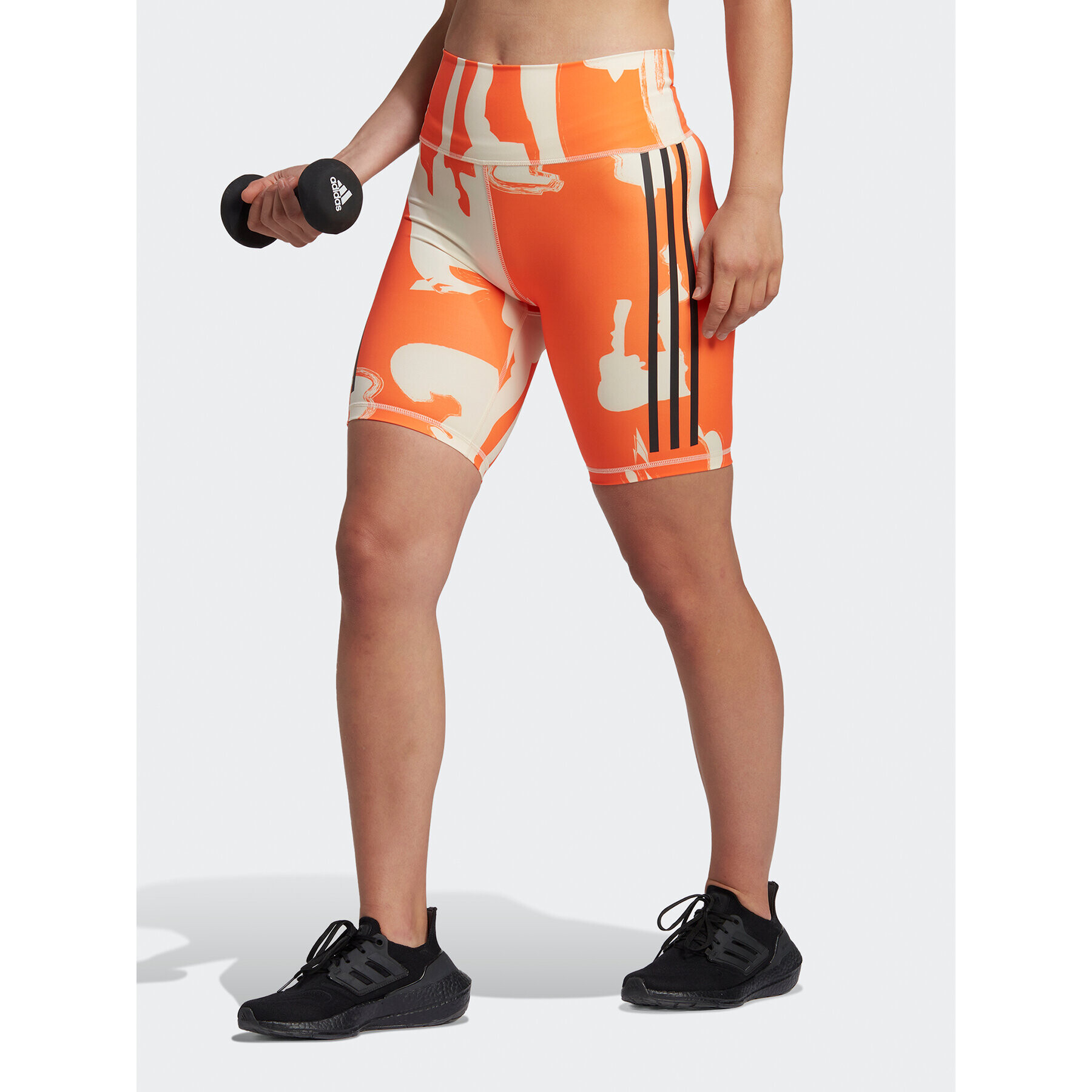 adidas Cyklistické šortky THEBE MAGUGU HN6180 Oranžová Slim Fit - Pepit.sk