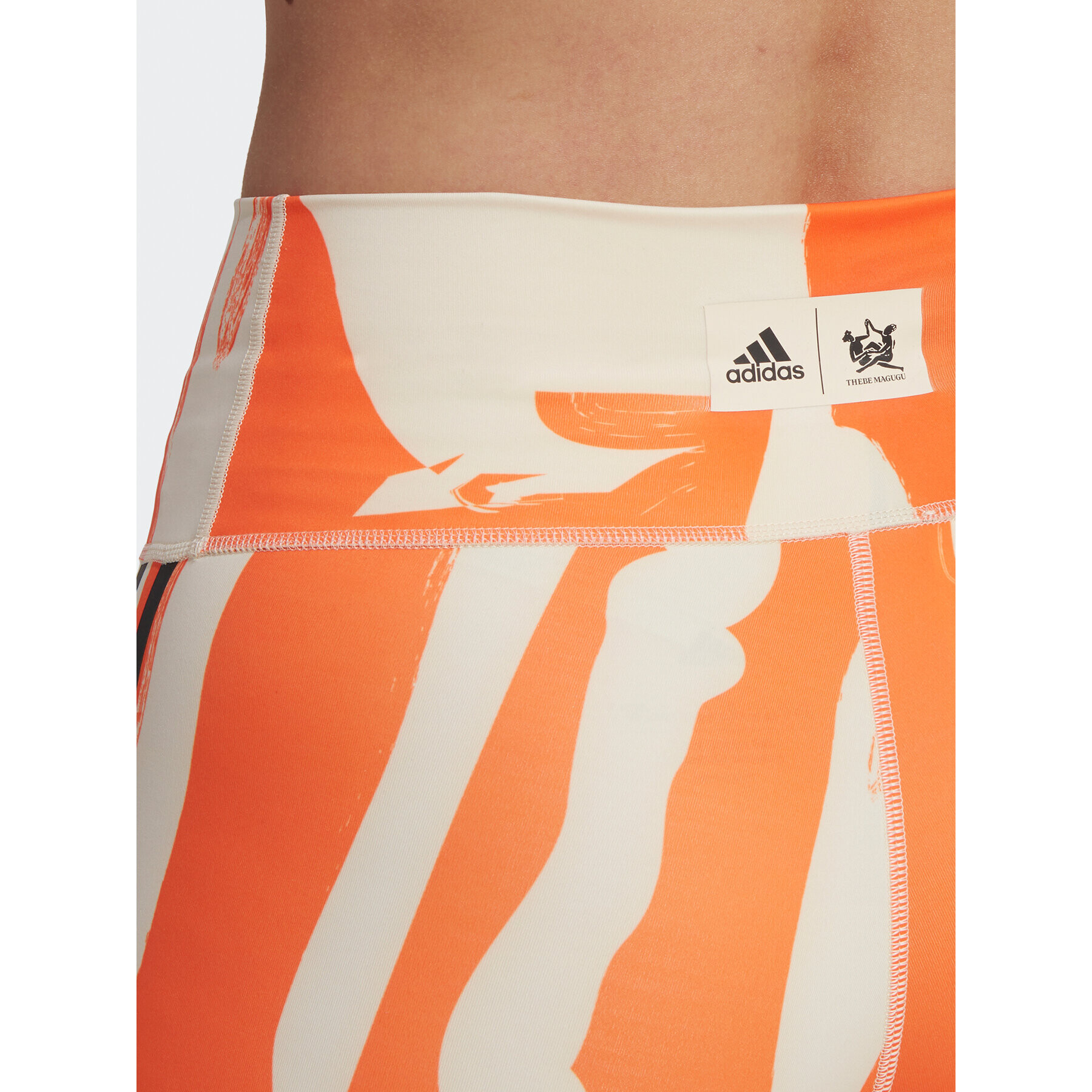 adidas Cyklistické šortky THEBE MAGUGU HN6180 Oranžová Slim Fit - Pepit.sk