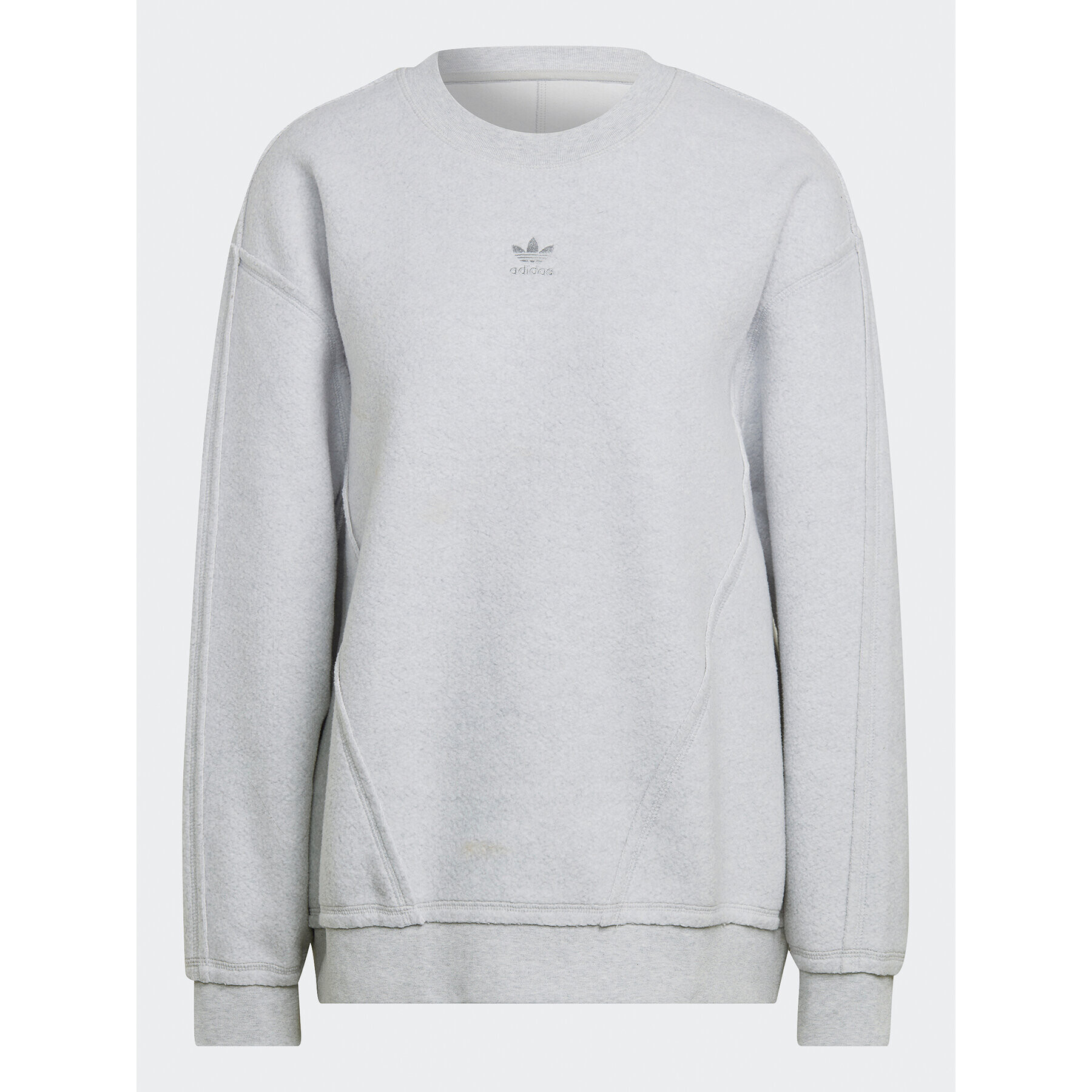 adidas Fleecová mikina Cozy HL9127 Sivá Loose Fit - Pepit.sk