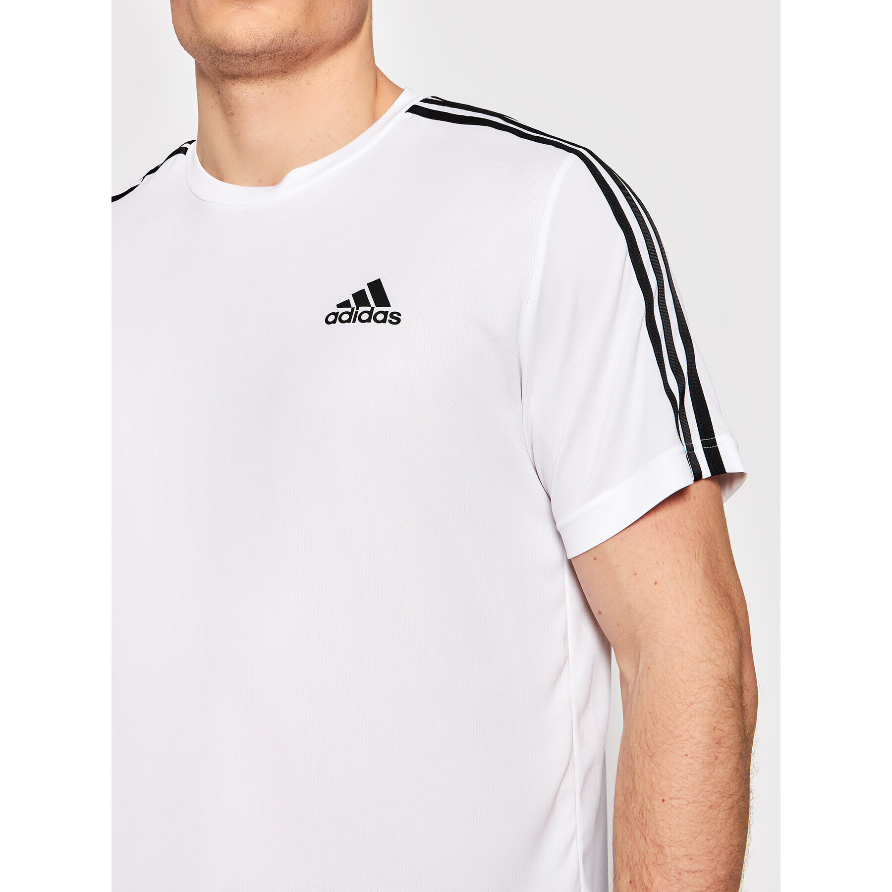 adidas Funkčné tričko Aeroready Designed To Move Sport 3-Stripes GM2156 Biela Regular Fit - Pepit.sk