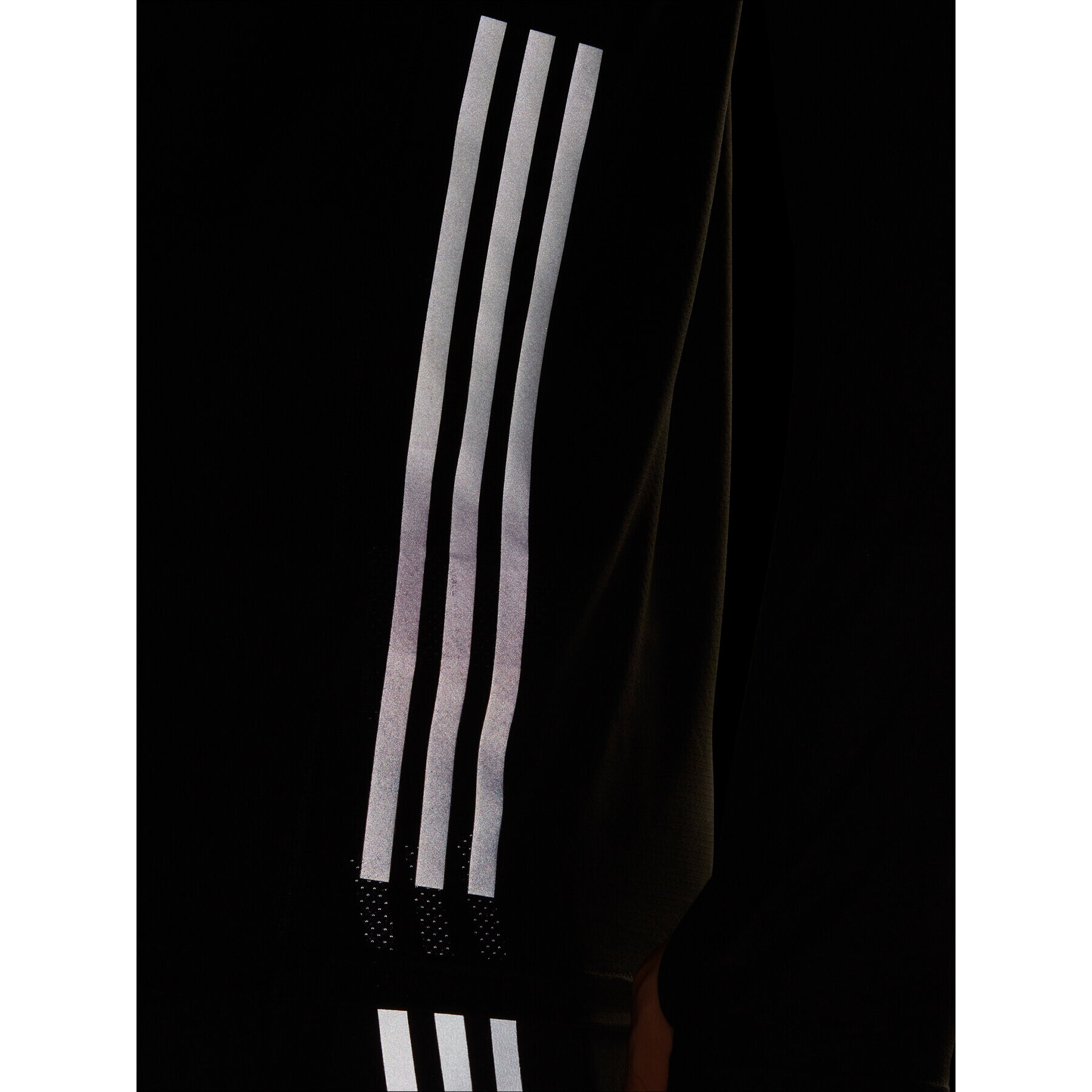 adidas Funkčné tričko Run Icons 3-Stripes HN8024 Čierna Slim Fit - Pepit.sk