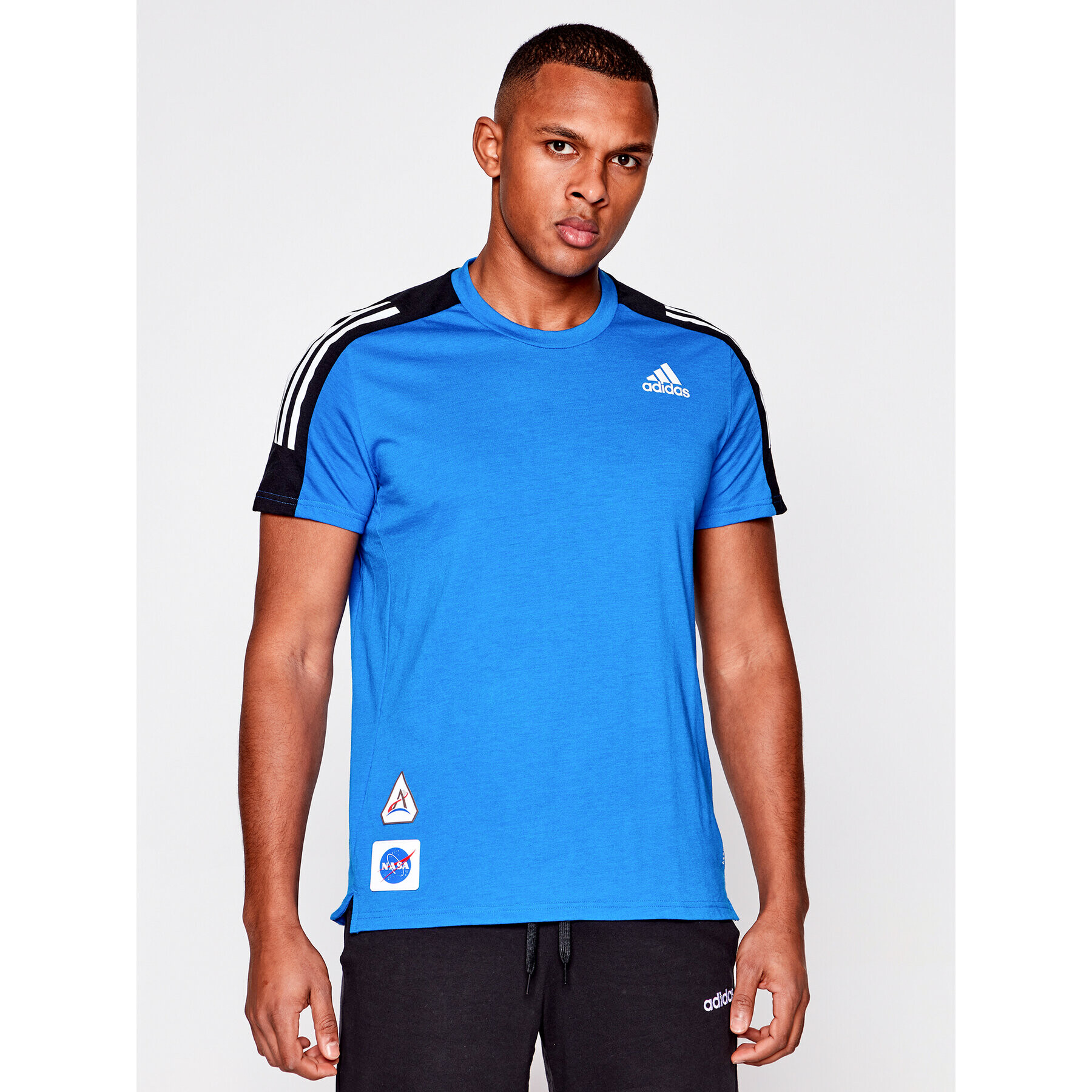 adidas Funkčné tričko Space Tee M GP5804 Tmavomodrá Regular Fit - Pepit.sk