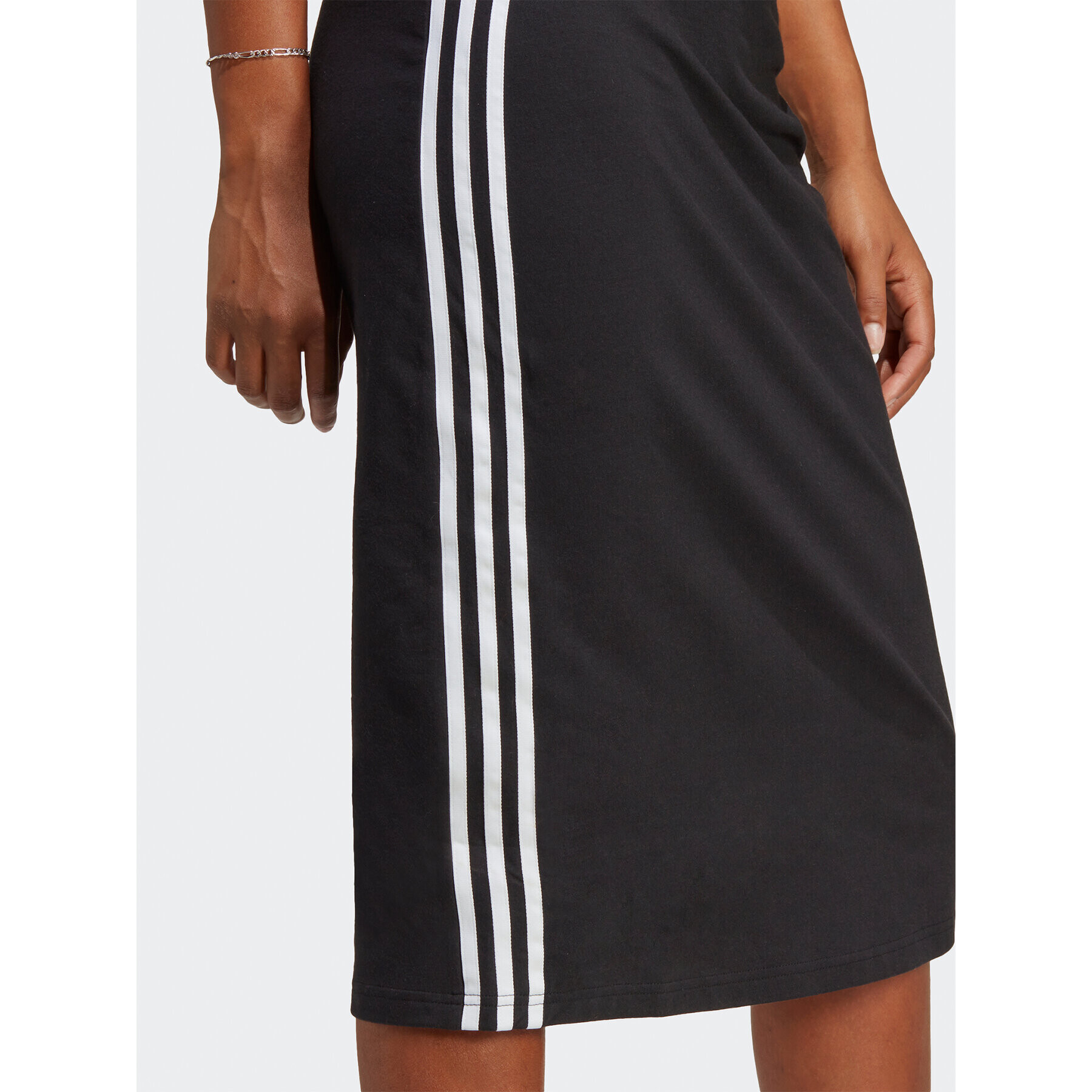 adidas Každodenné šaty Adicolor Classics 3-Stripes Long Tank Dress IC5503 Čierna Slim Fit - Pepit.sk