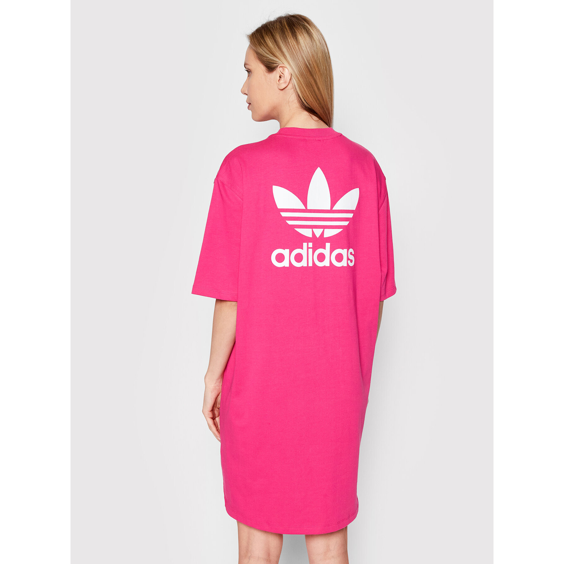 adidas Každodenné šaty adicolor Classics Big Trefoil HG6238 Ružová Relaxed Fit - Pepit.sk