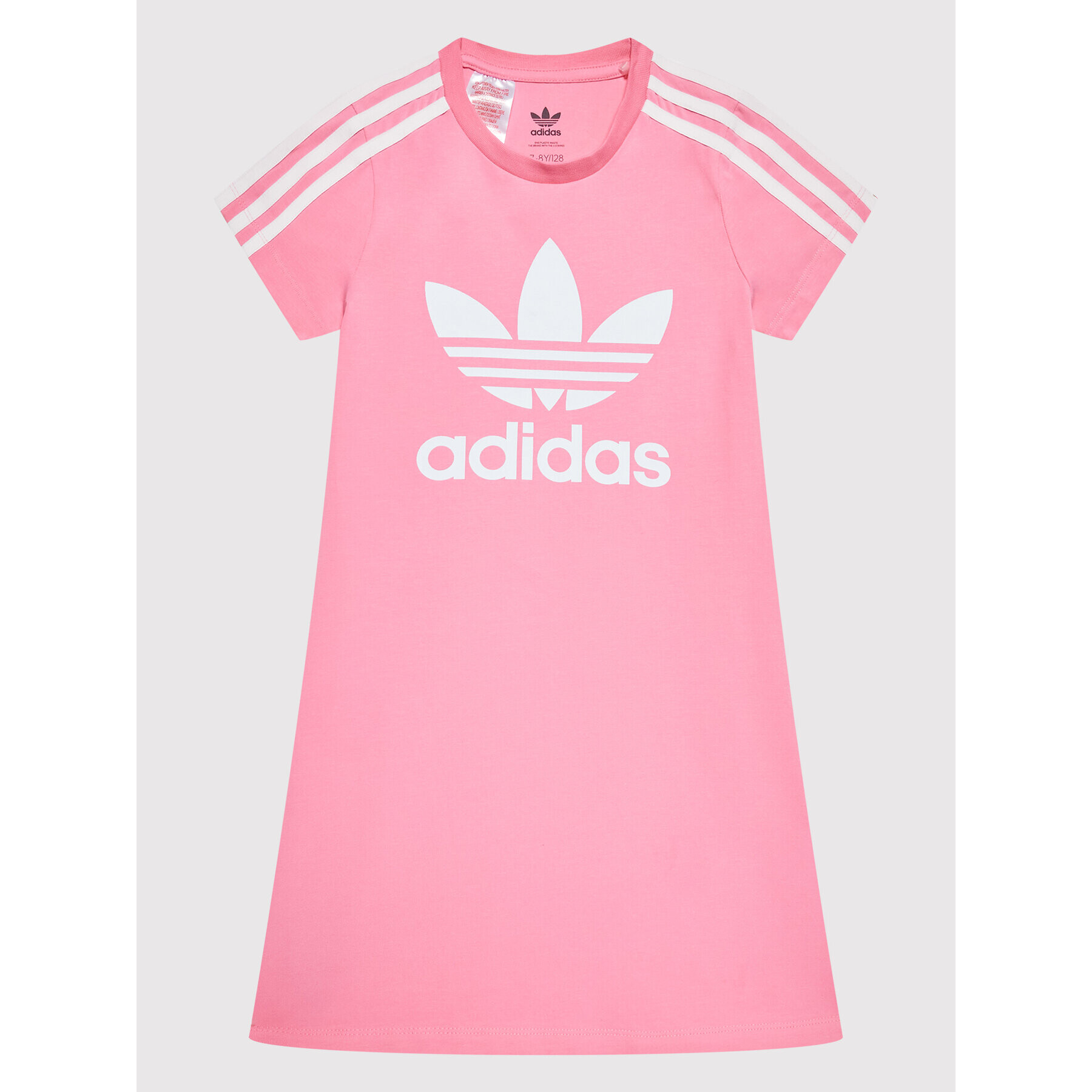 adidas Každodenné šaty adicolor HK0290 Ružová Slim Fit - Pepit.sk