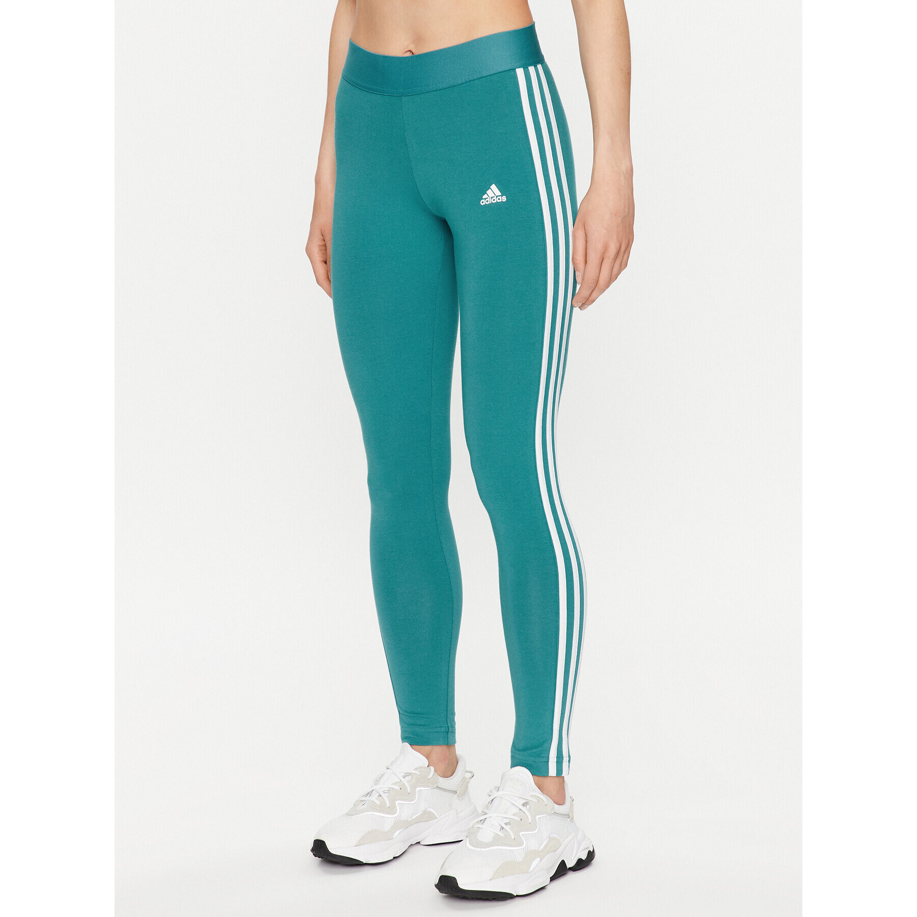 adidas Legíny 3 Stripes Leggings IM2851 Tyrkysová - Pepit.sk