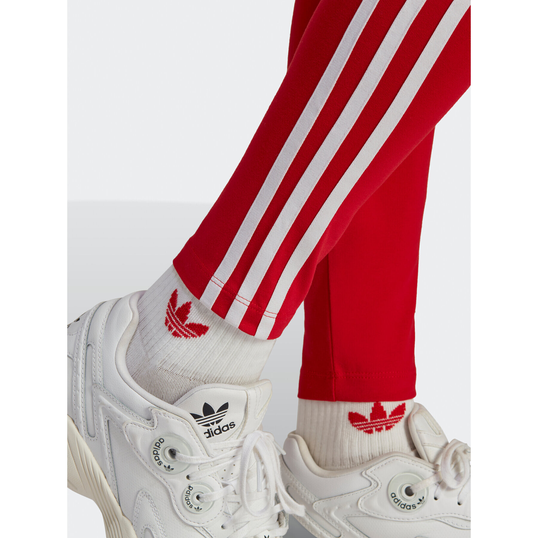 adidas Legíny Adicolor Classics 3-Stripes Leggings IB7382 Červená - Pepit.sk