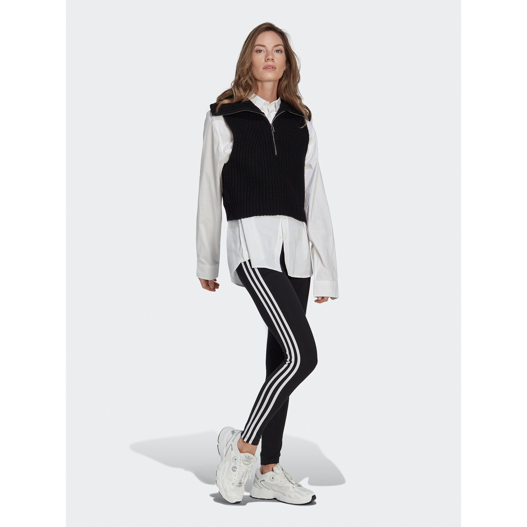 adidas Legíny Adicolor Classics 3-Stripes Leggings IB7383 Čierna - Pepit.sk